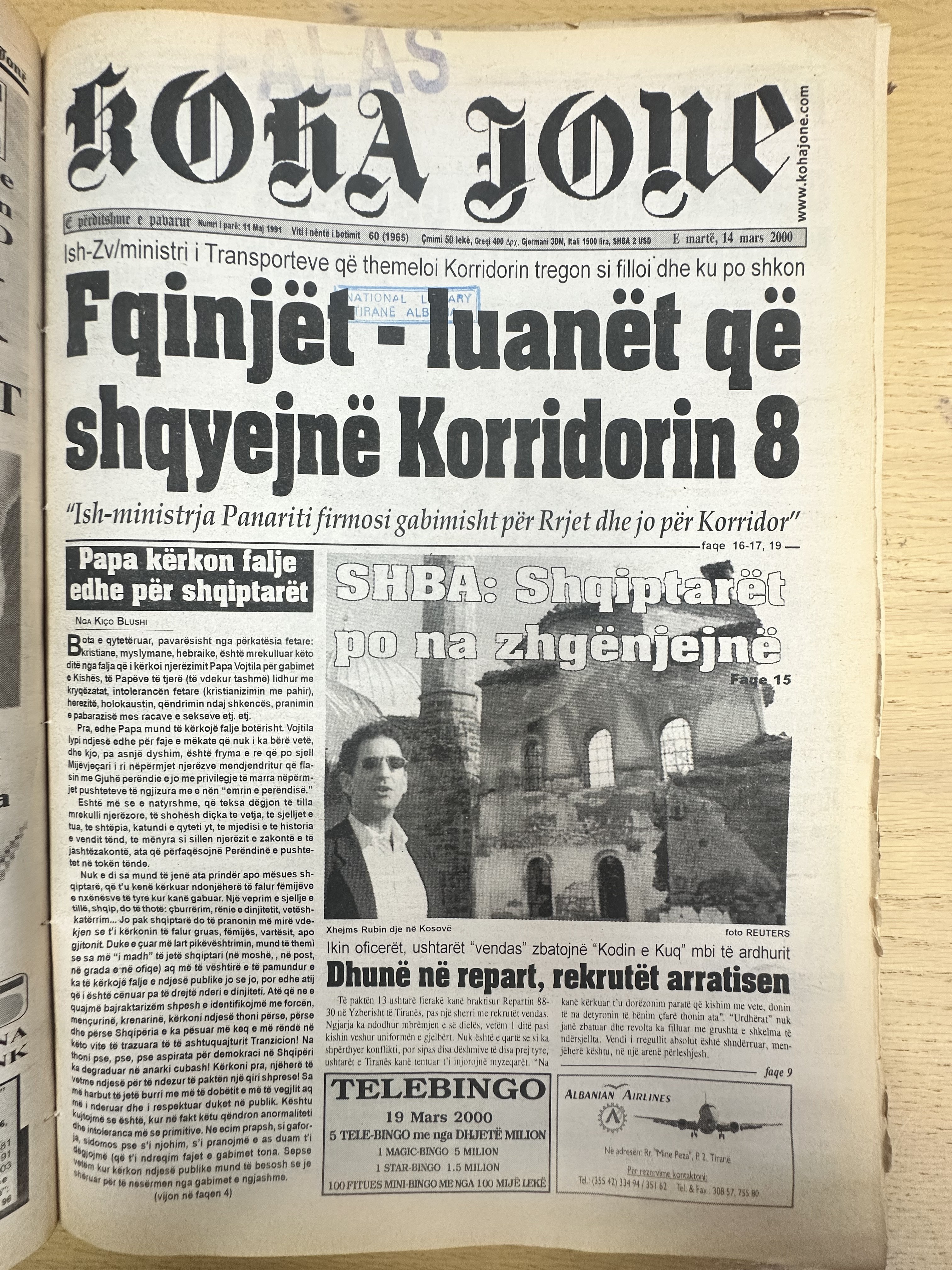 Koha Jonë 2000-03-14