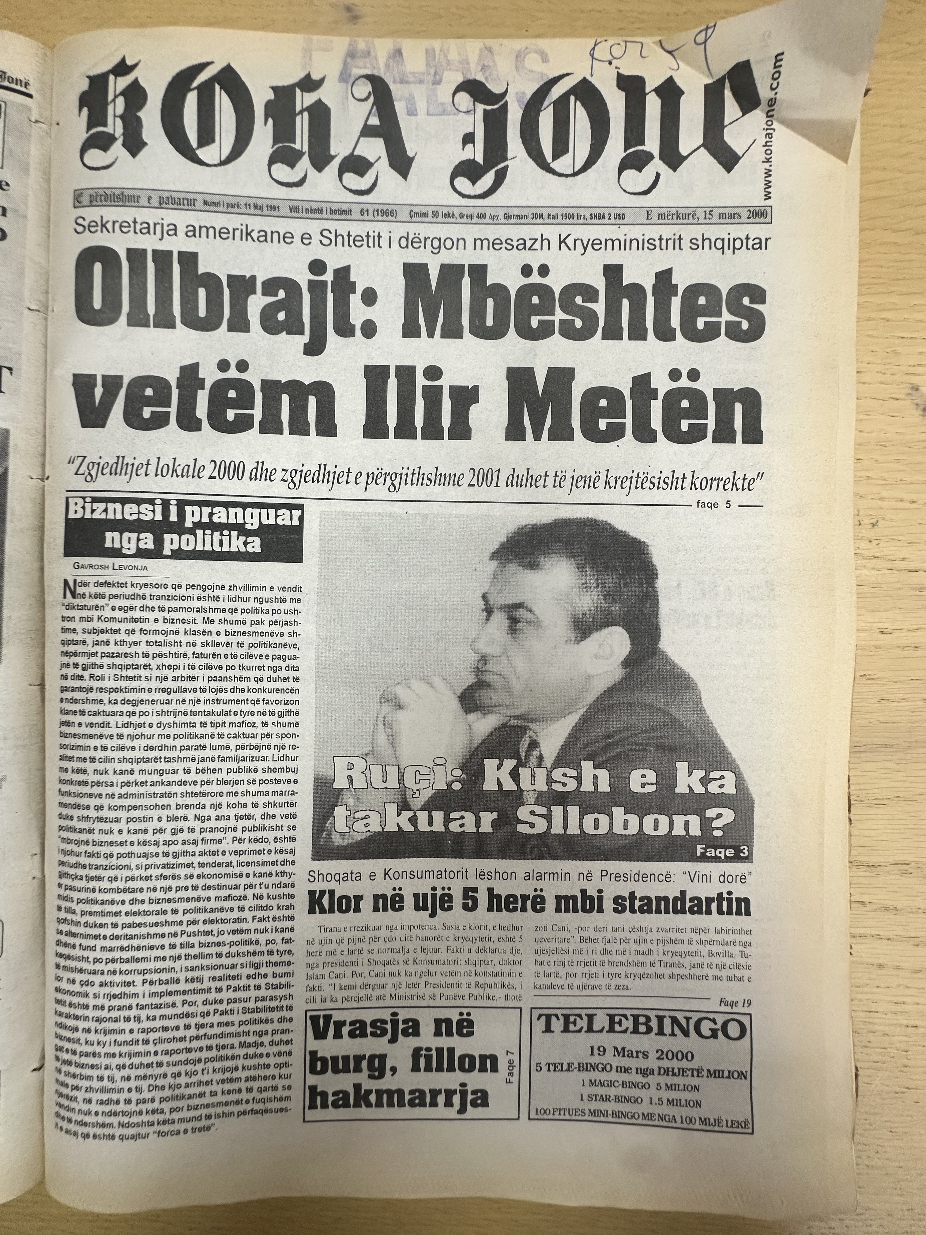 Koha Jonë 2000-03-15