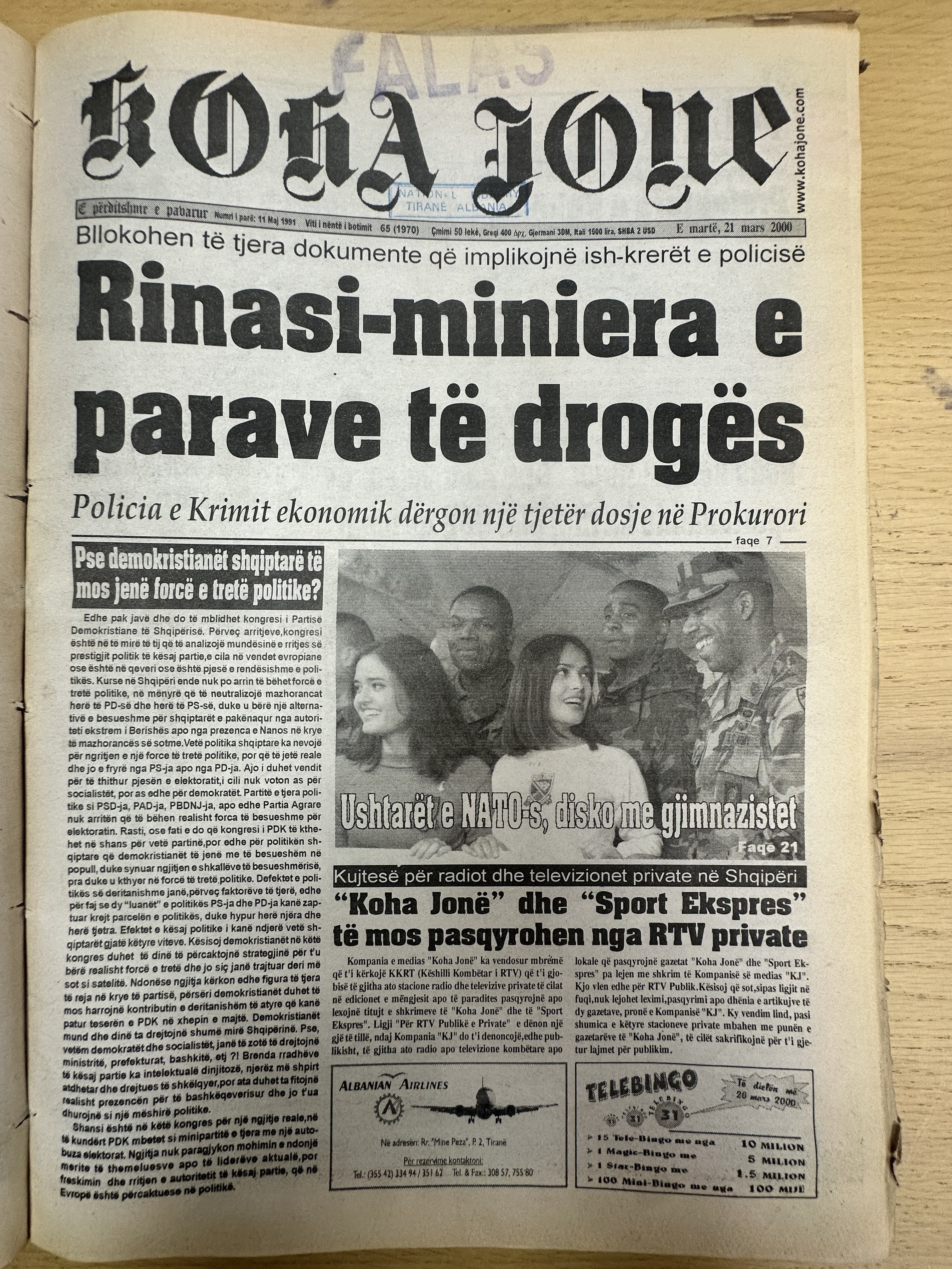 Koha Jonë 2000-03-21