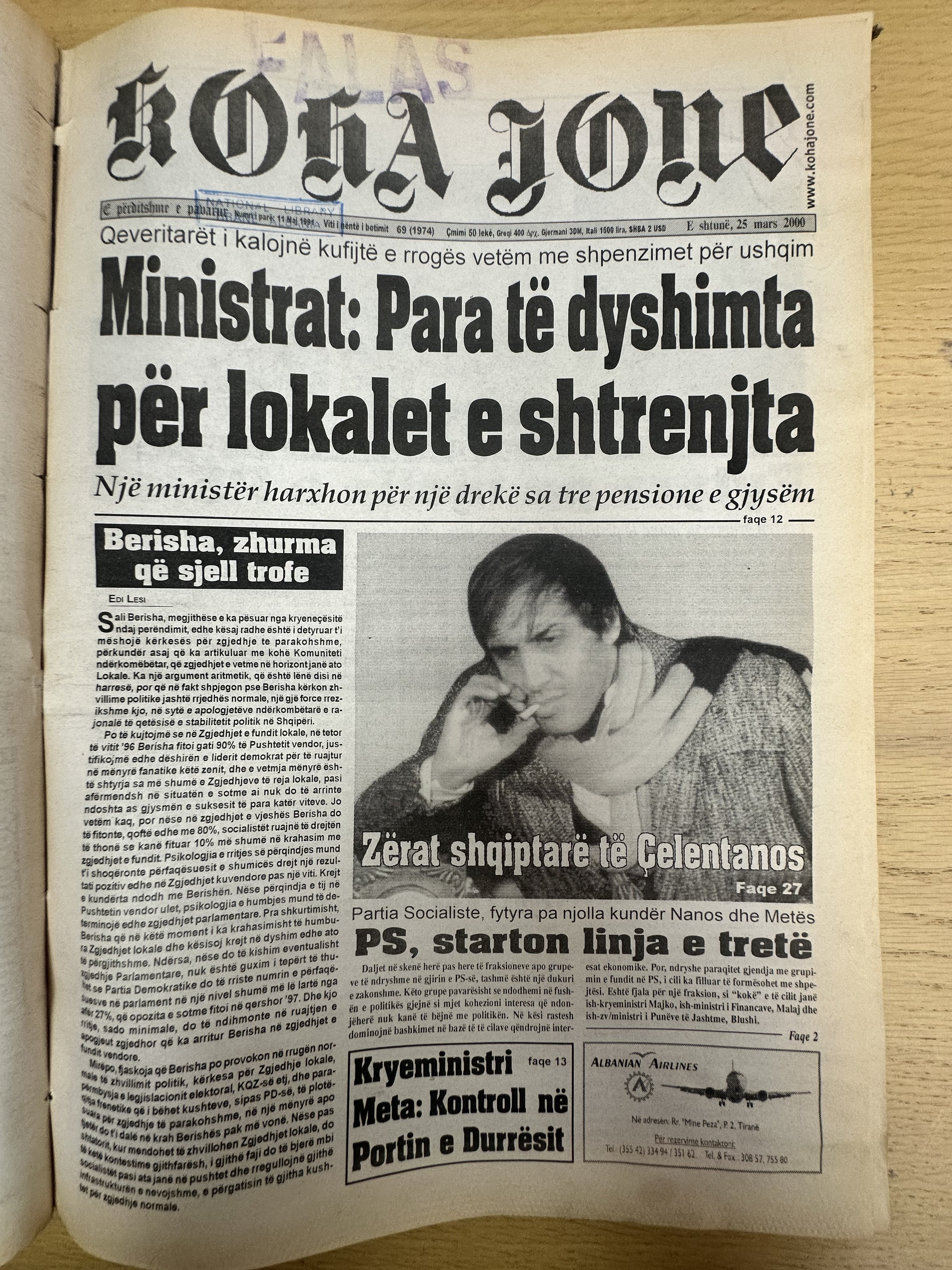 Koha Jonë 2000-03-25
