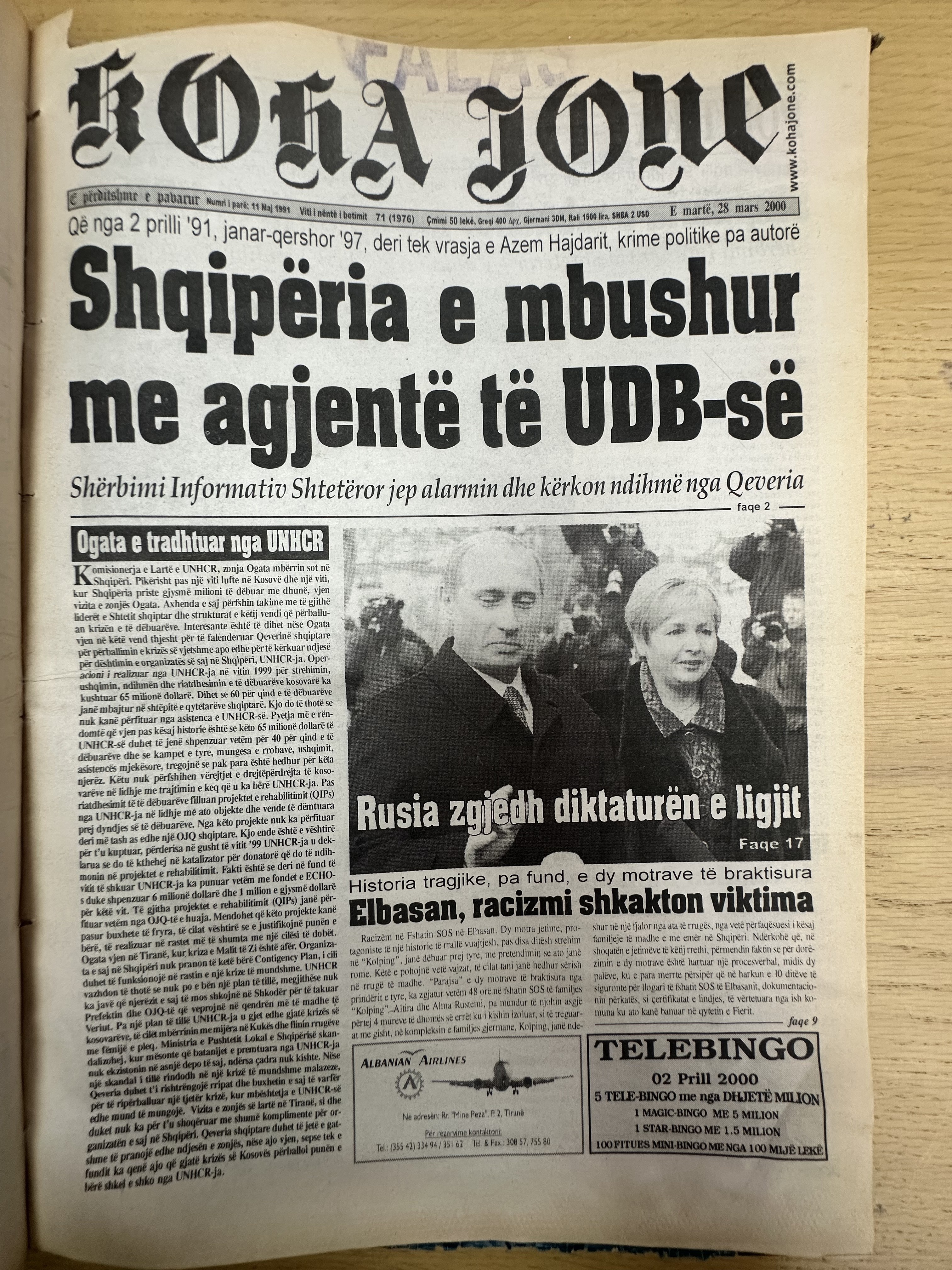 Koha Jonë 2000-03-28
