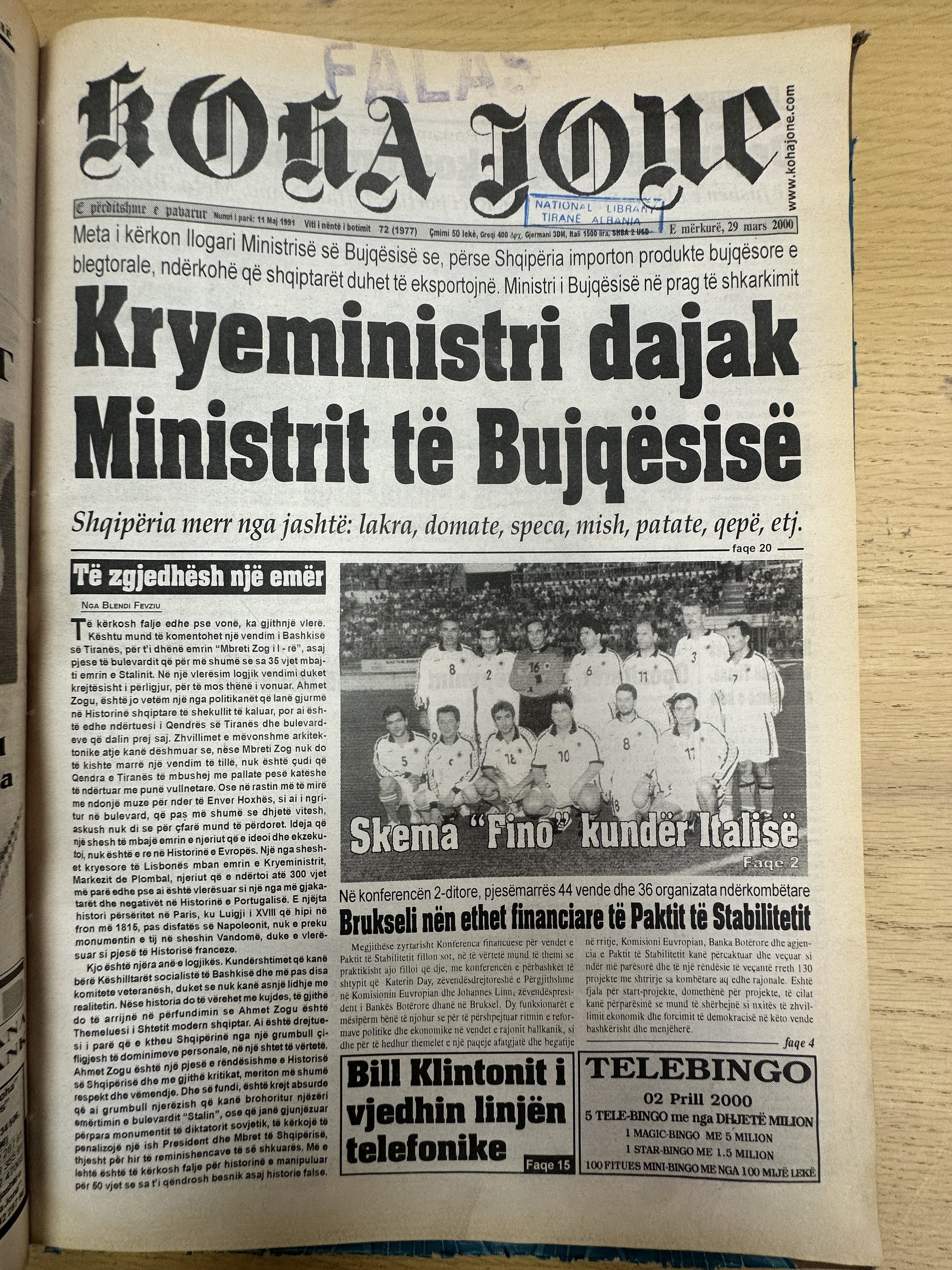 Koha Jonë 2000-03-29