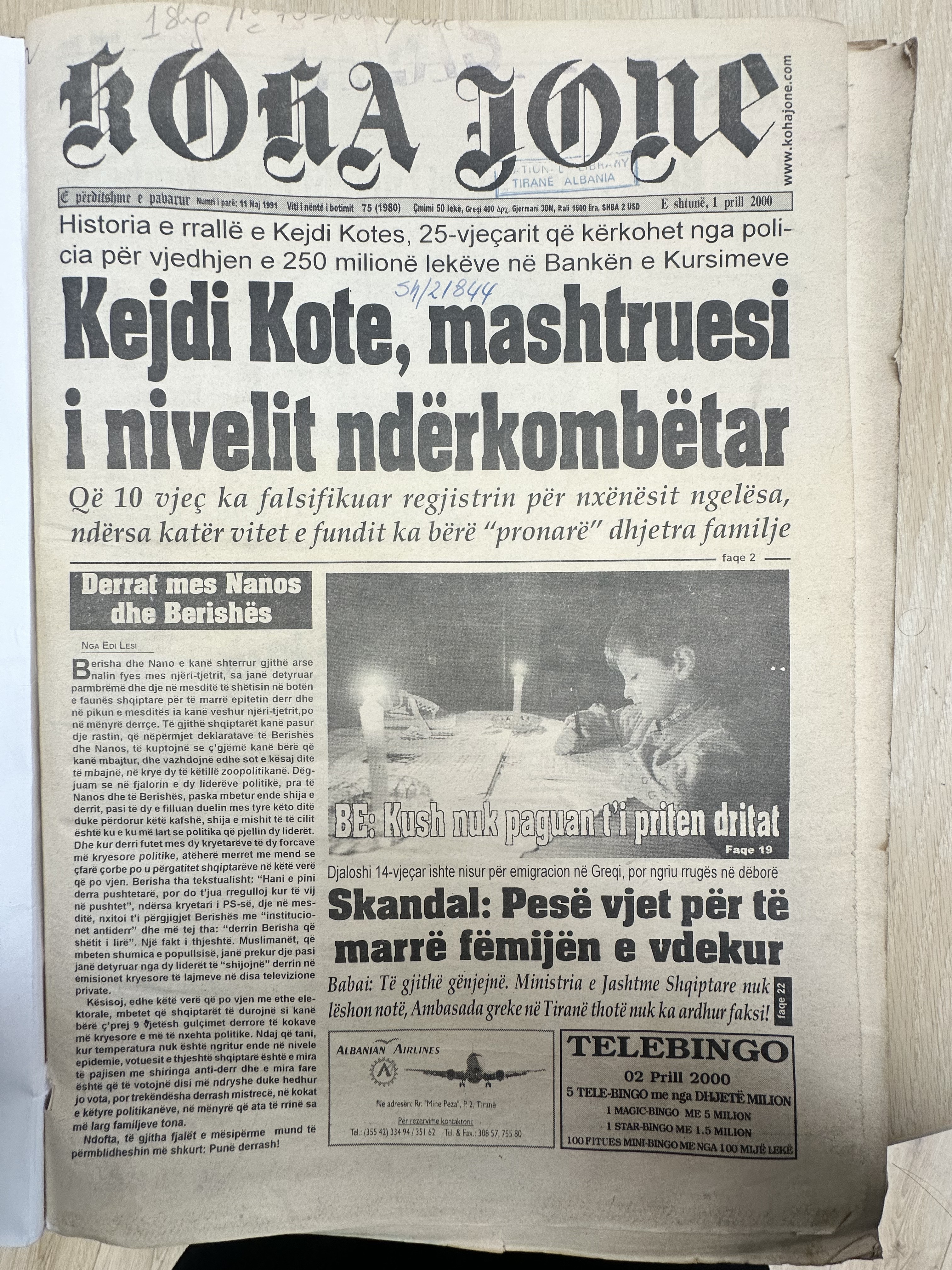 Koha Jonë 2000-04-01