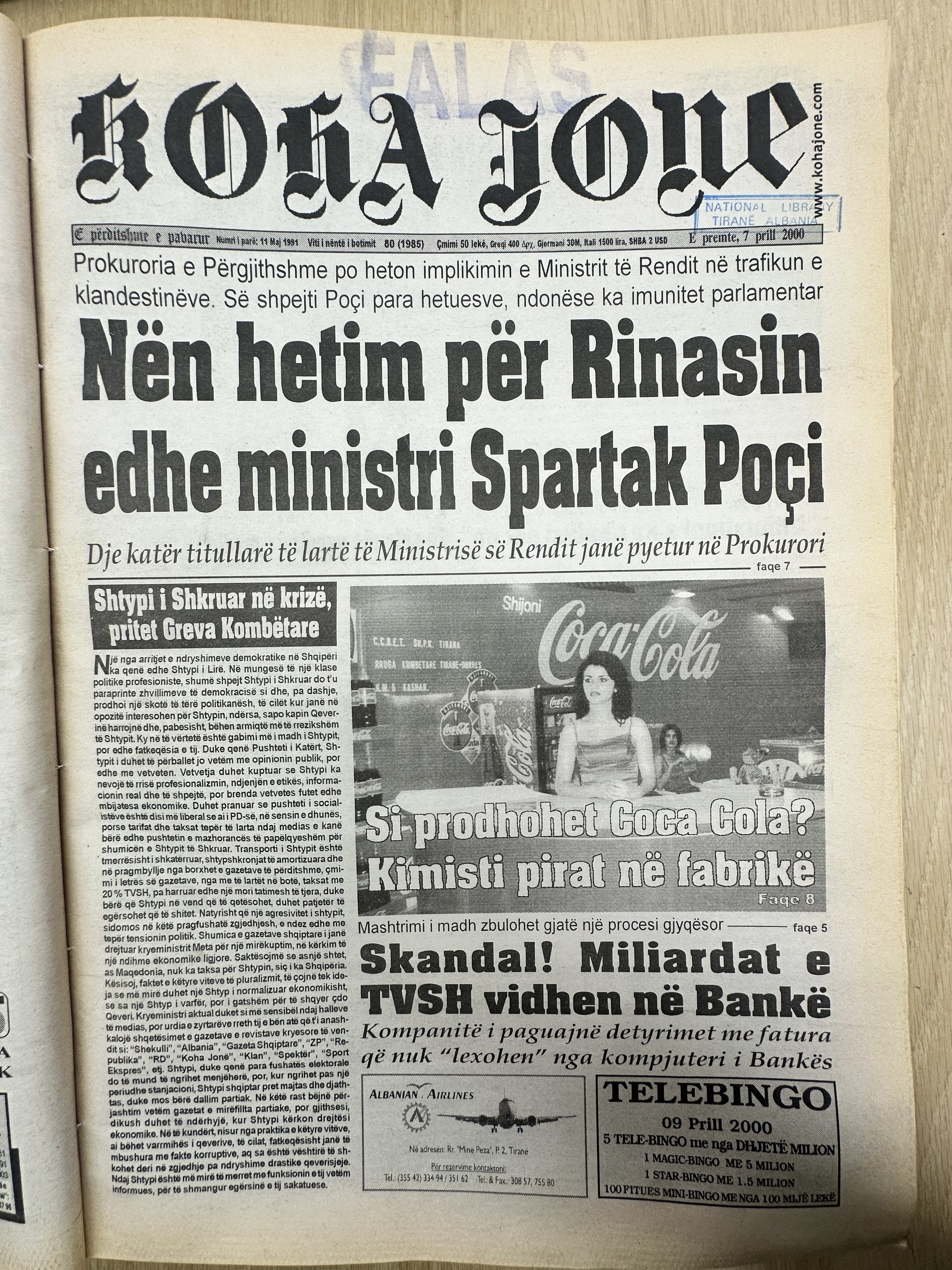 Koha Jonë 2000-04-07