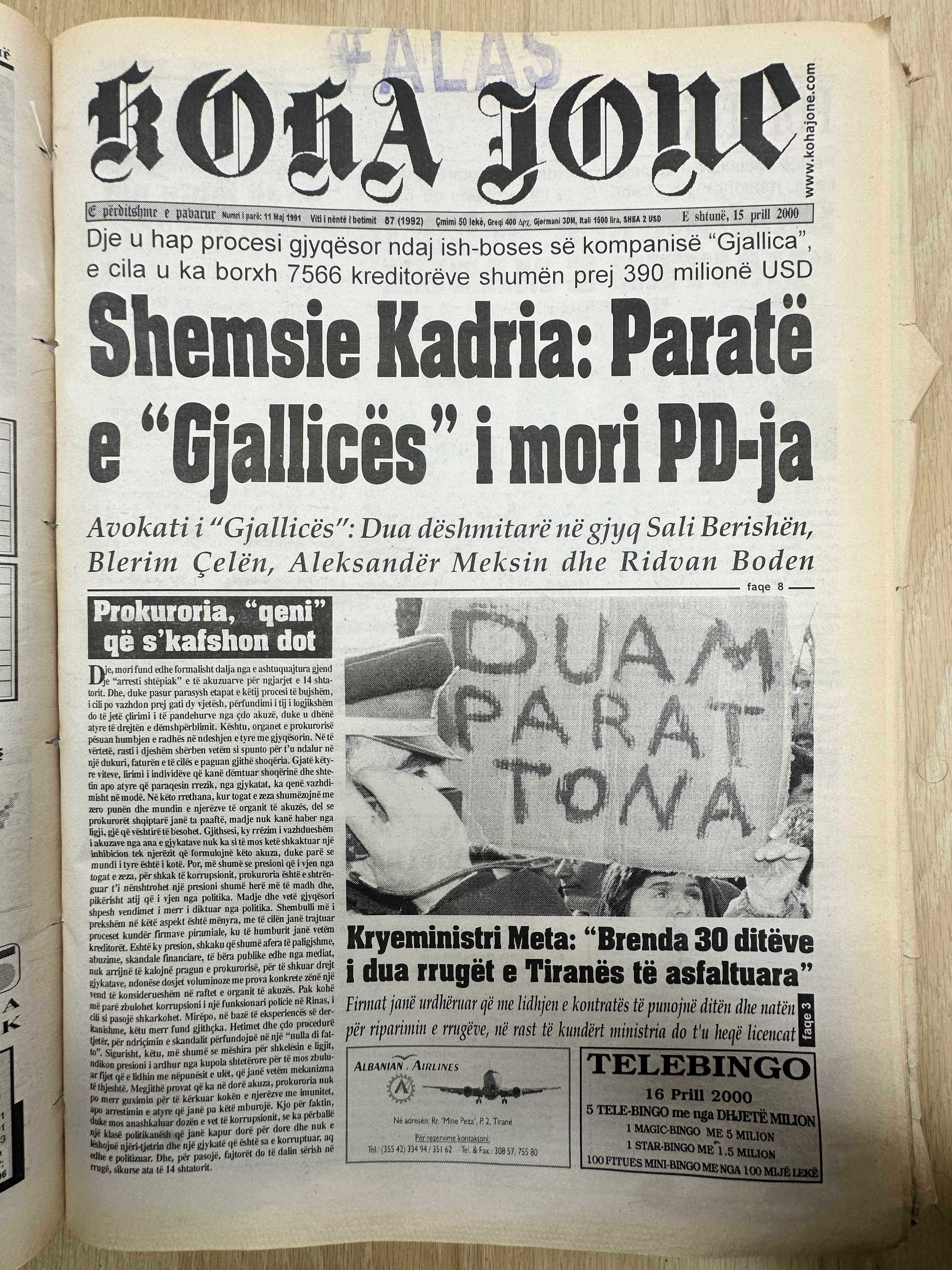 Koha Jonë 2000-04-15