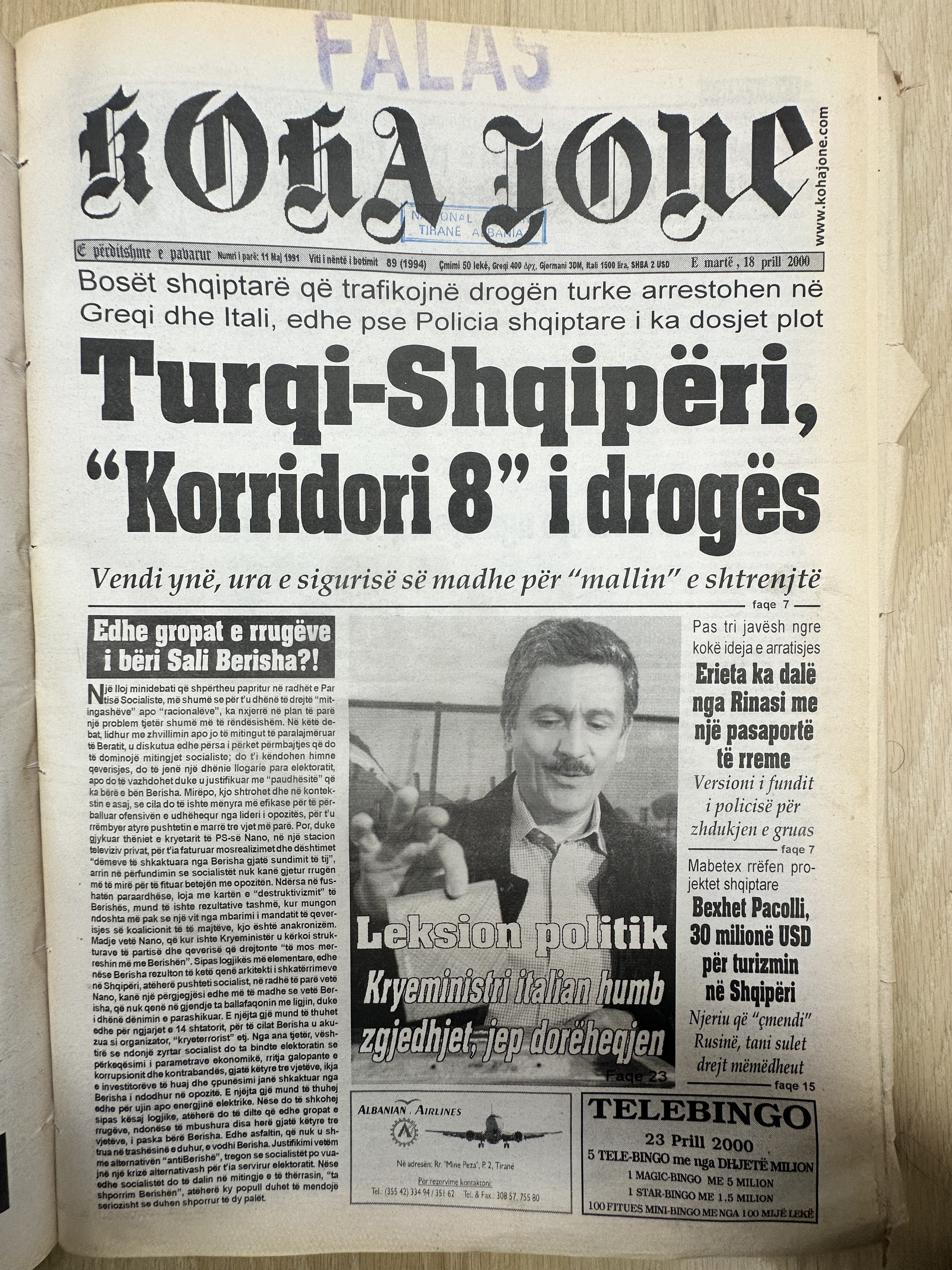 Koha Jonë 2000-04-18