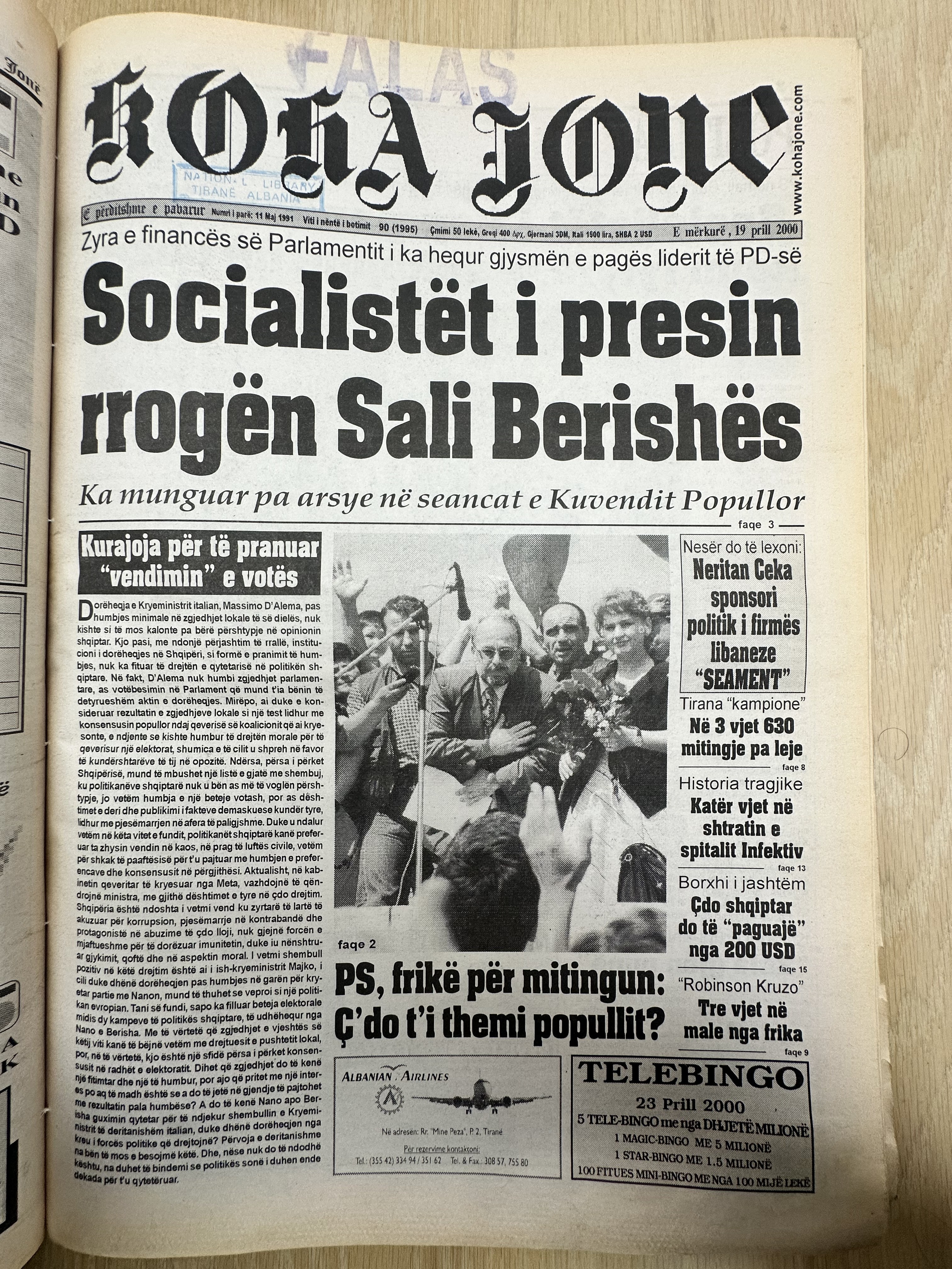 Koha Jonë 2000-04-19