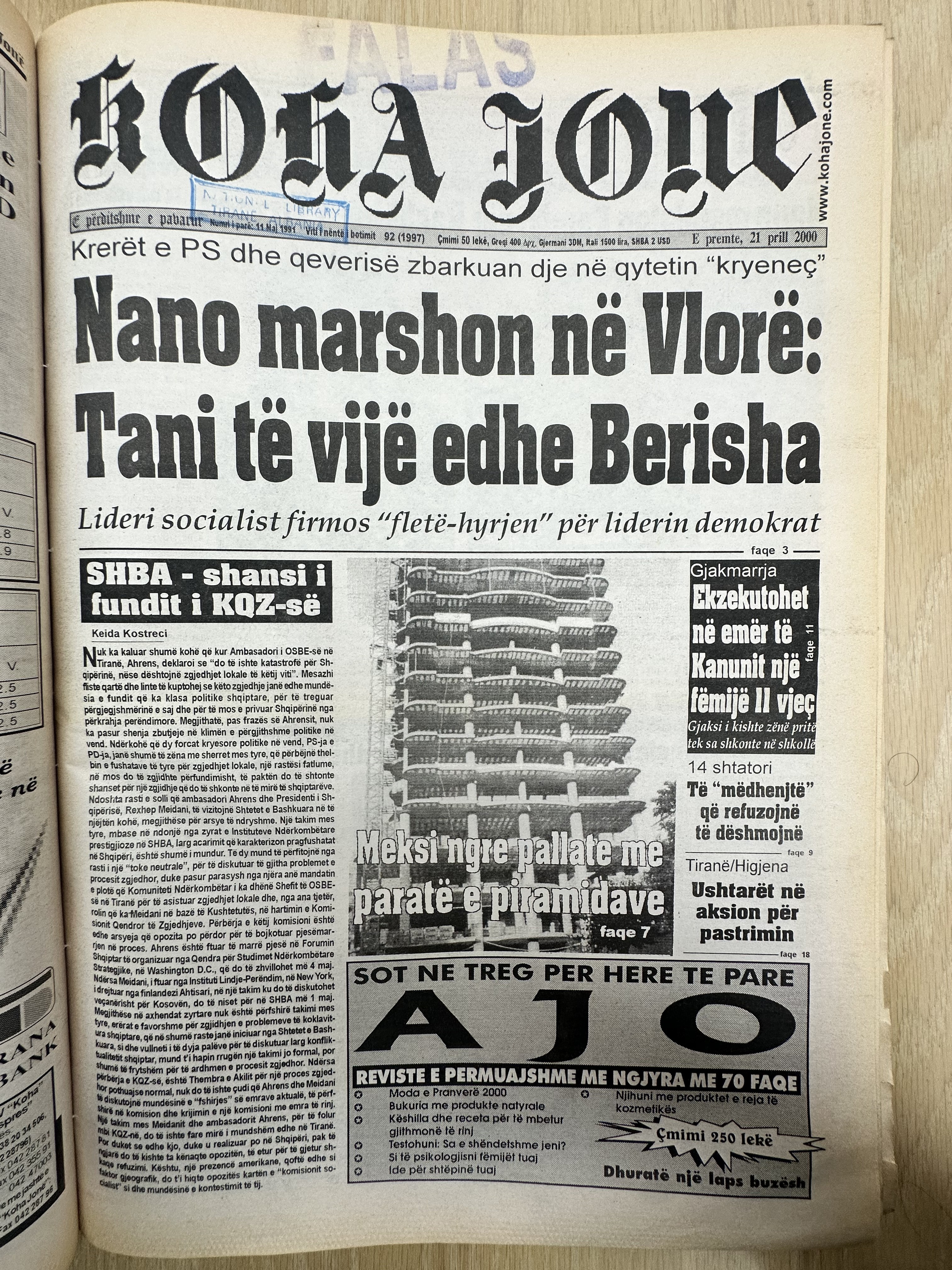 Koha Jonë 2000-04-21