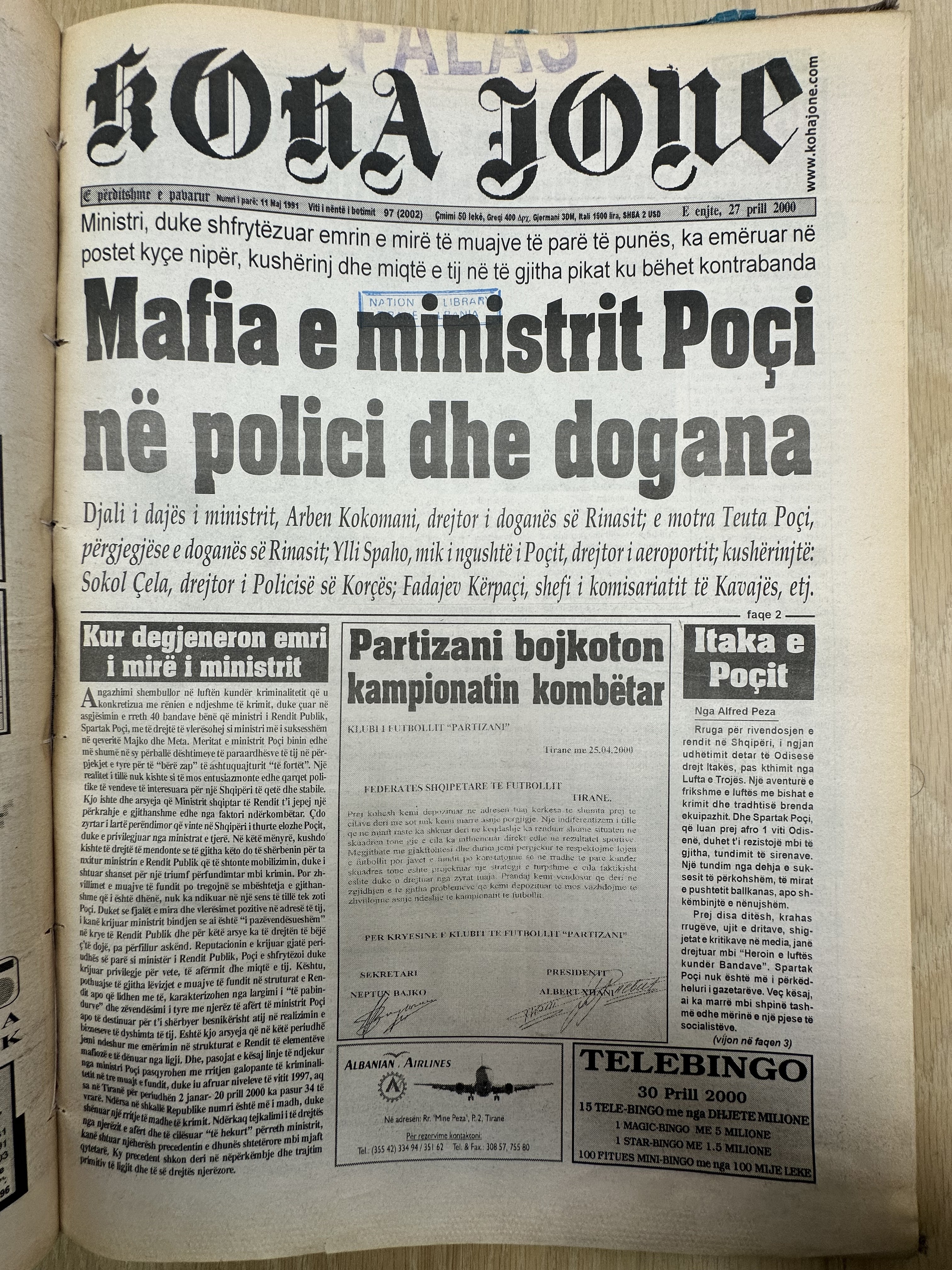 Koha Jonë 2000-04-27