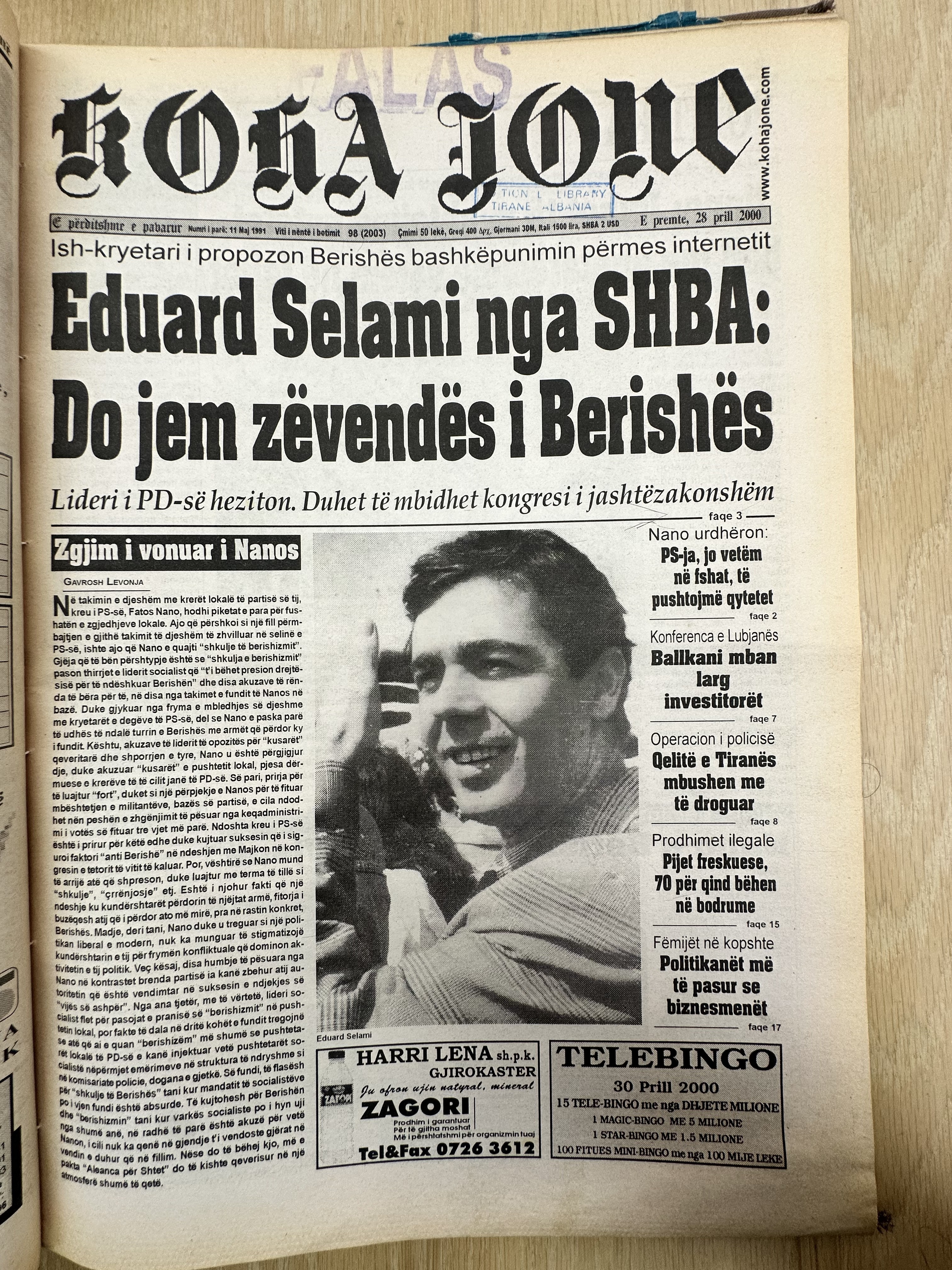 Koha Jonë 2000-04-28