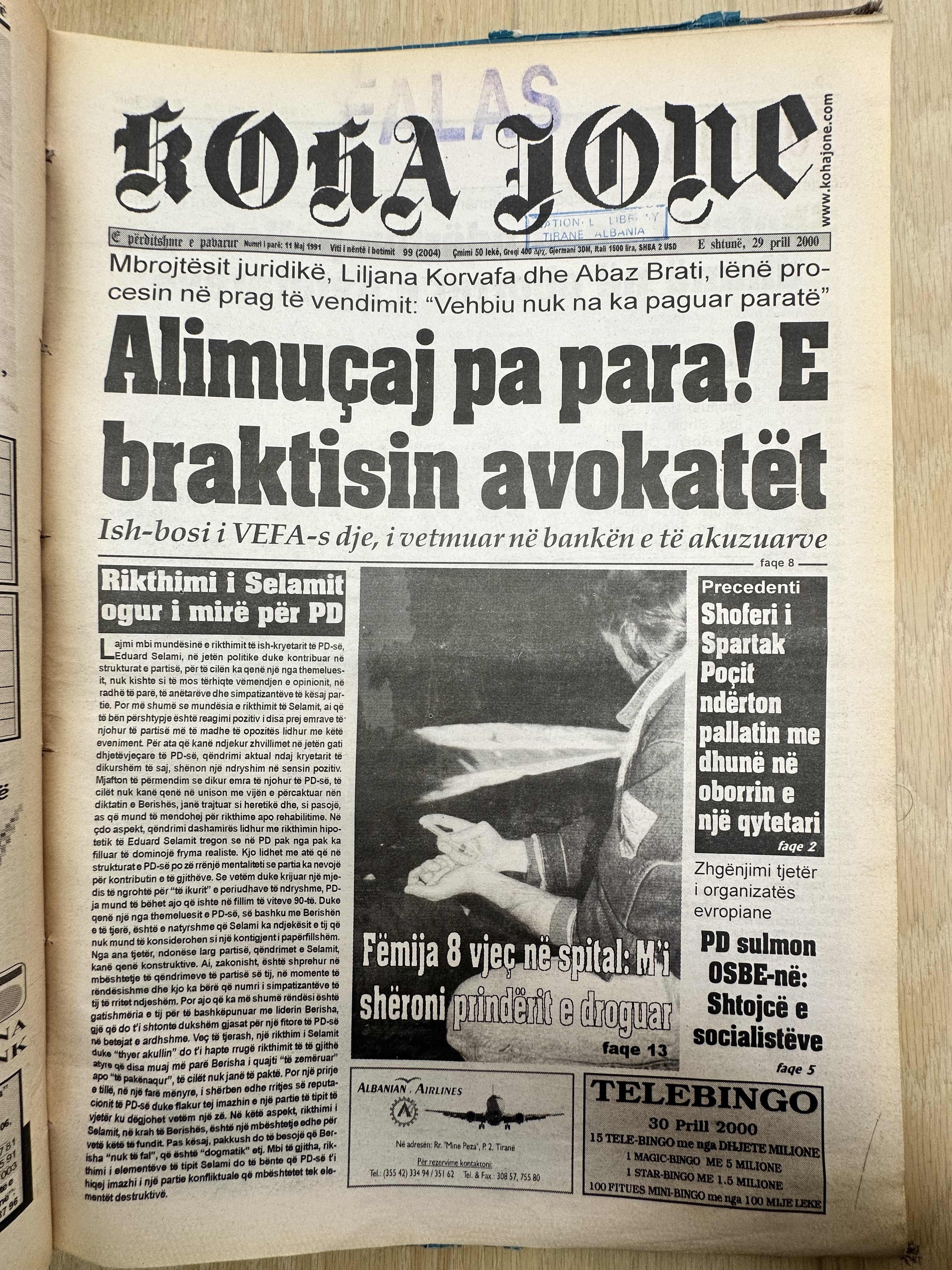 Koha Jonë 2000-04-29