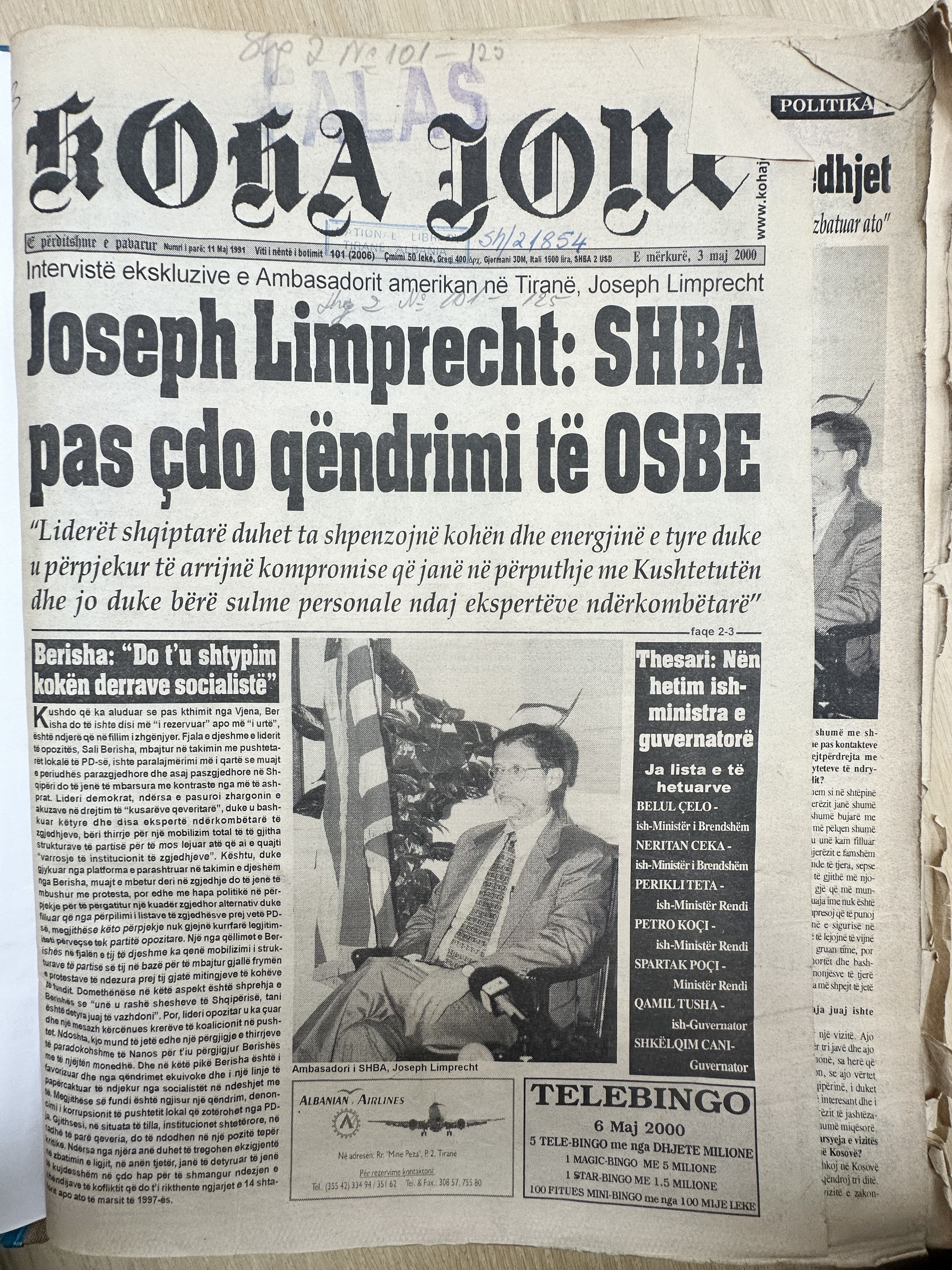 Koha Jonë 2000-05-03
