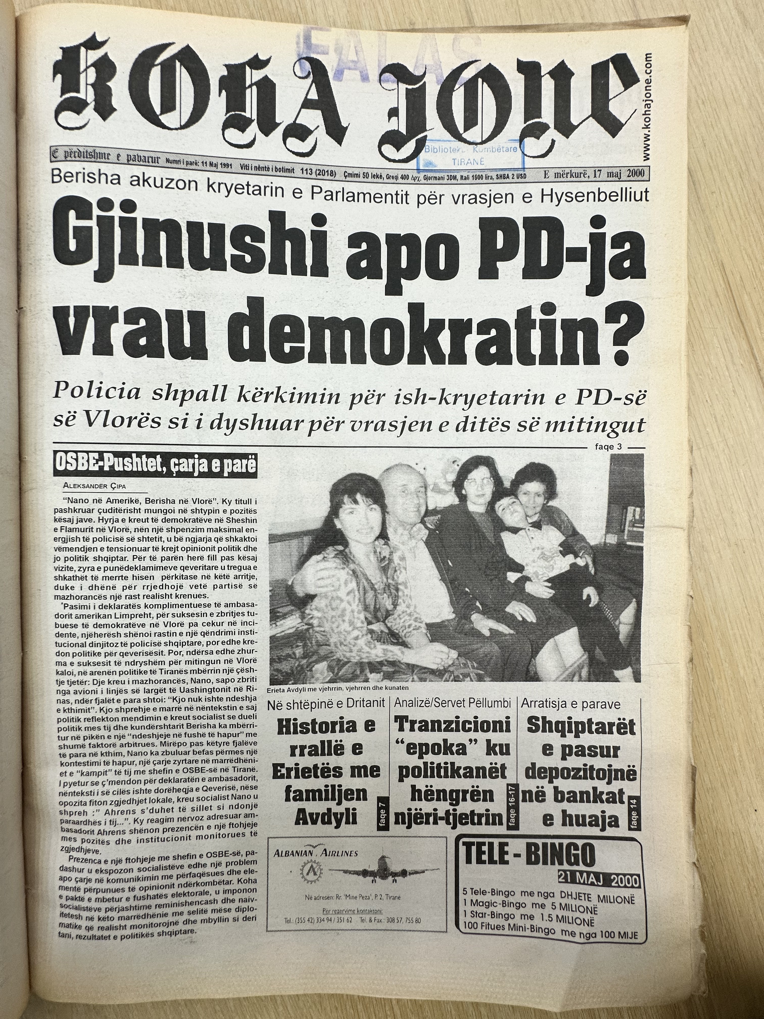 Koha Jonë 2000-05-17