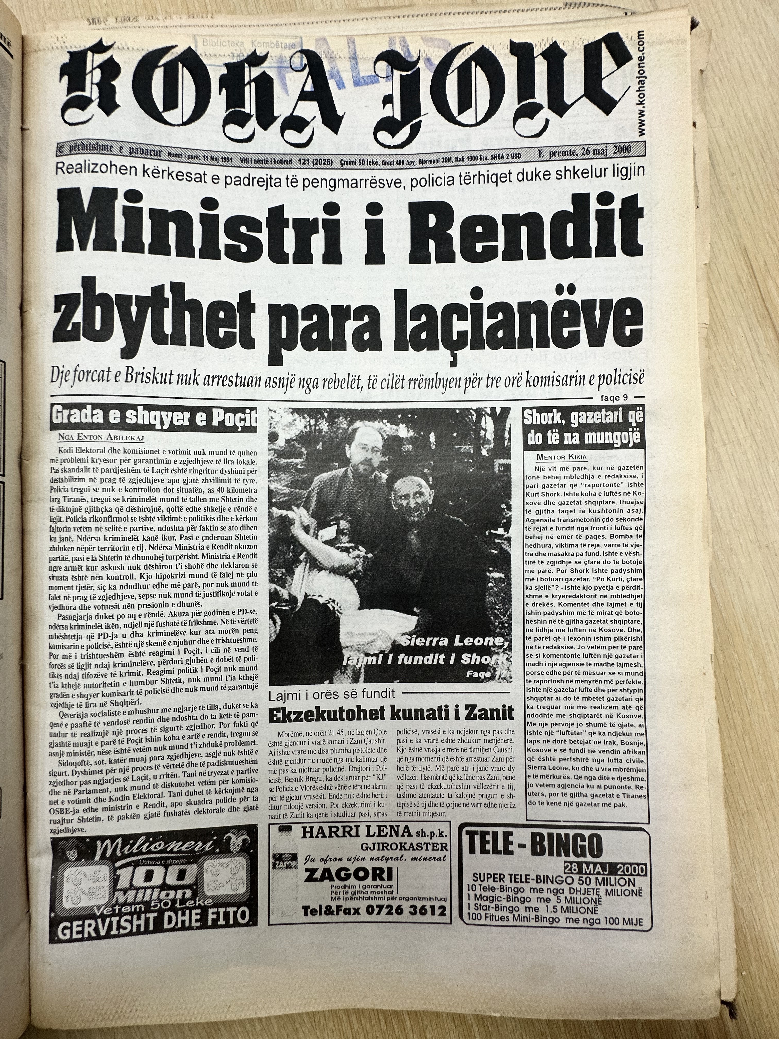 Koha Jonë 2000-05-26