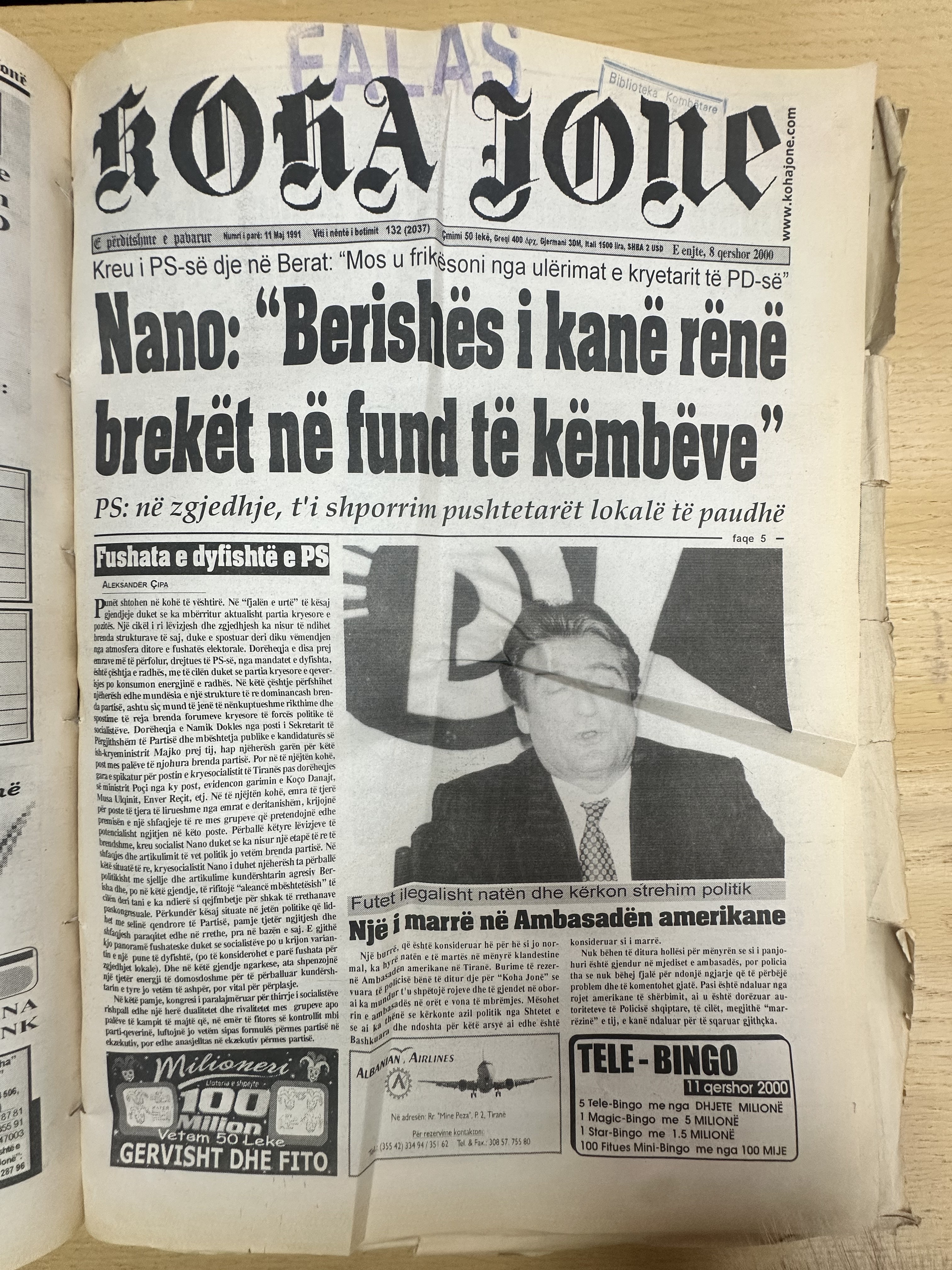 Koha Jonë 2000-06-08