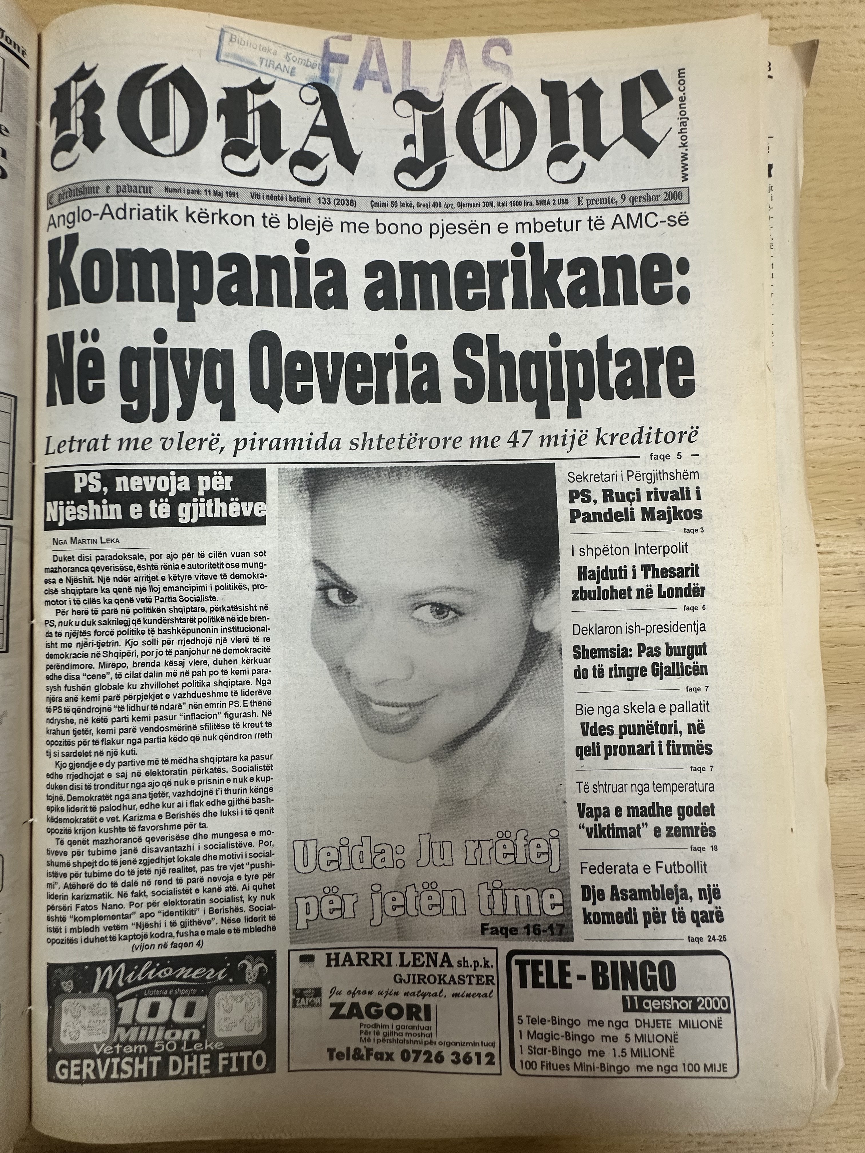 Koha Jonë 2000-06-09