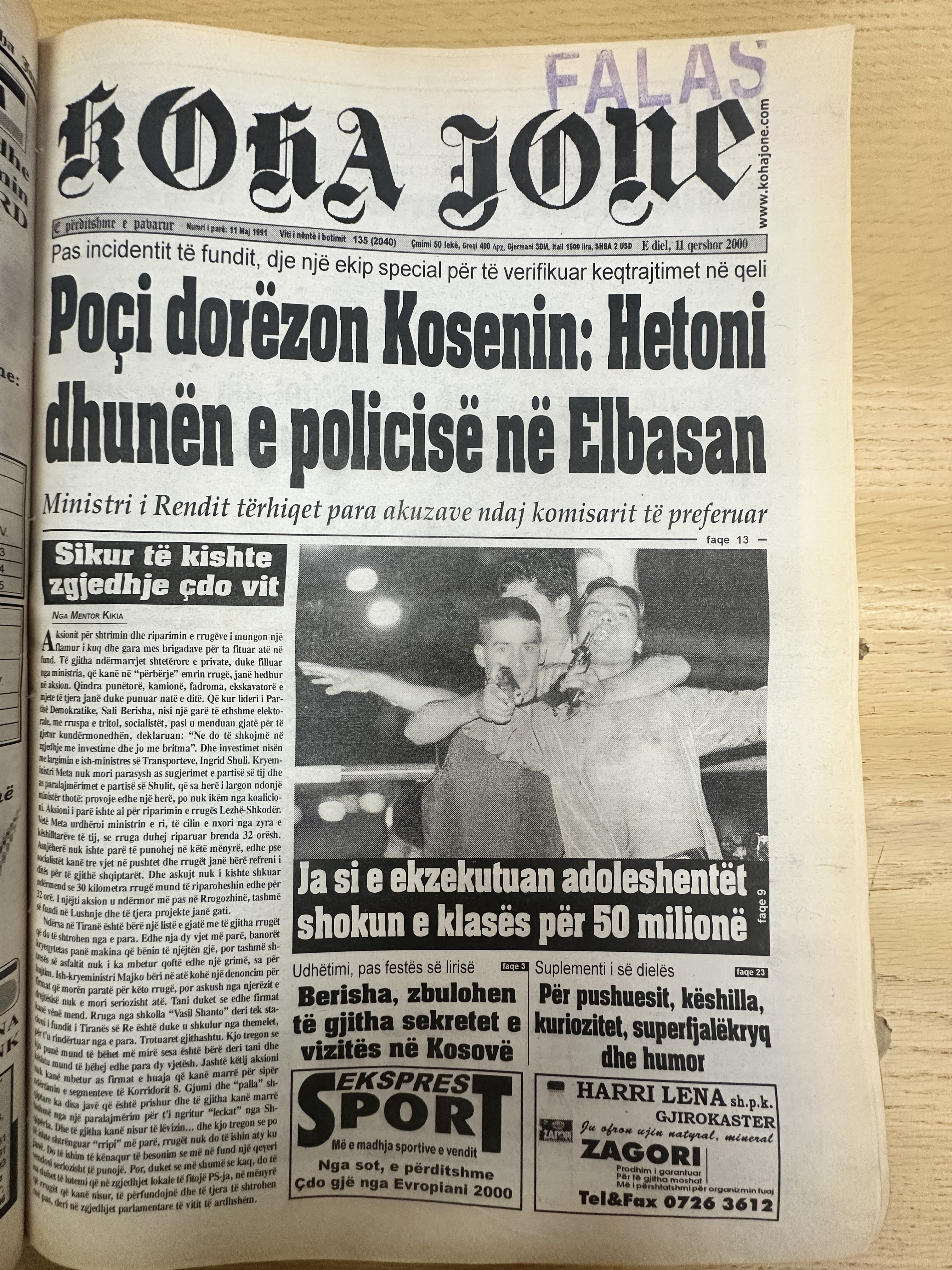 Koha Jonë 2000-06-11