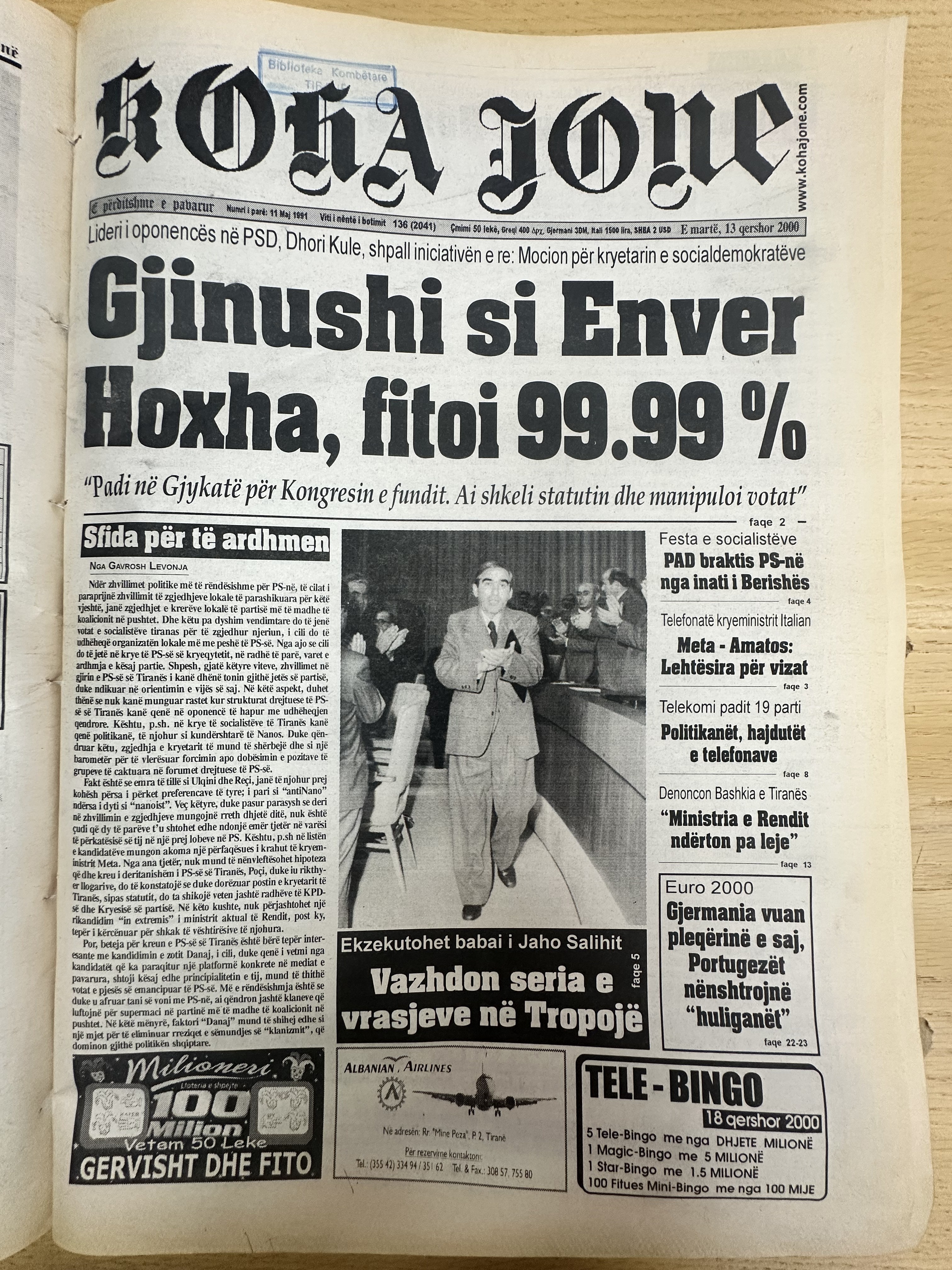 Koha Jonë 2000-06-13