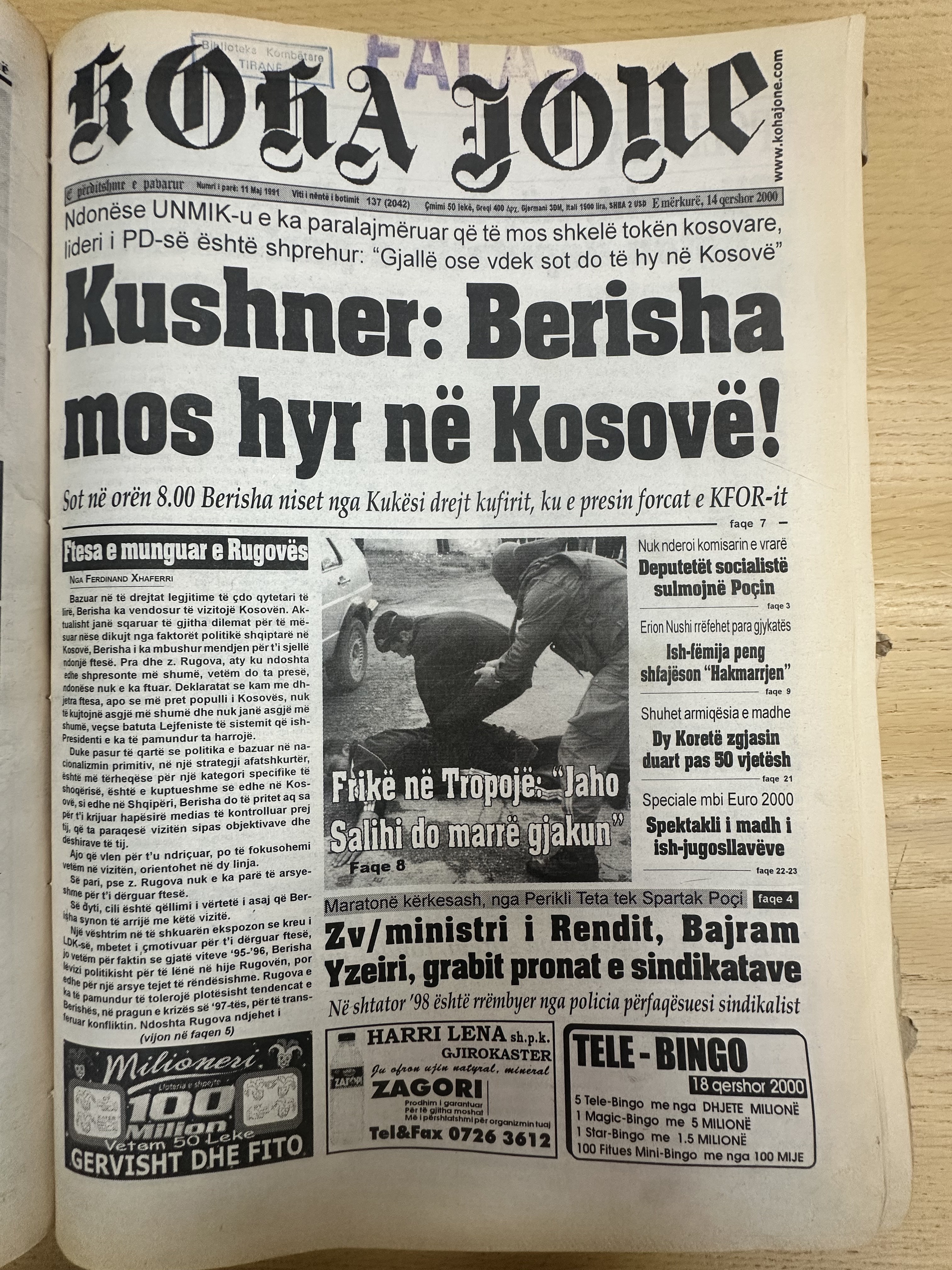 Koha Jonë 2000-06-14