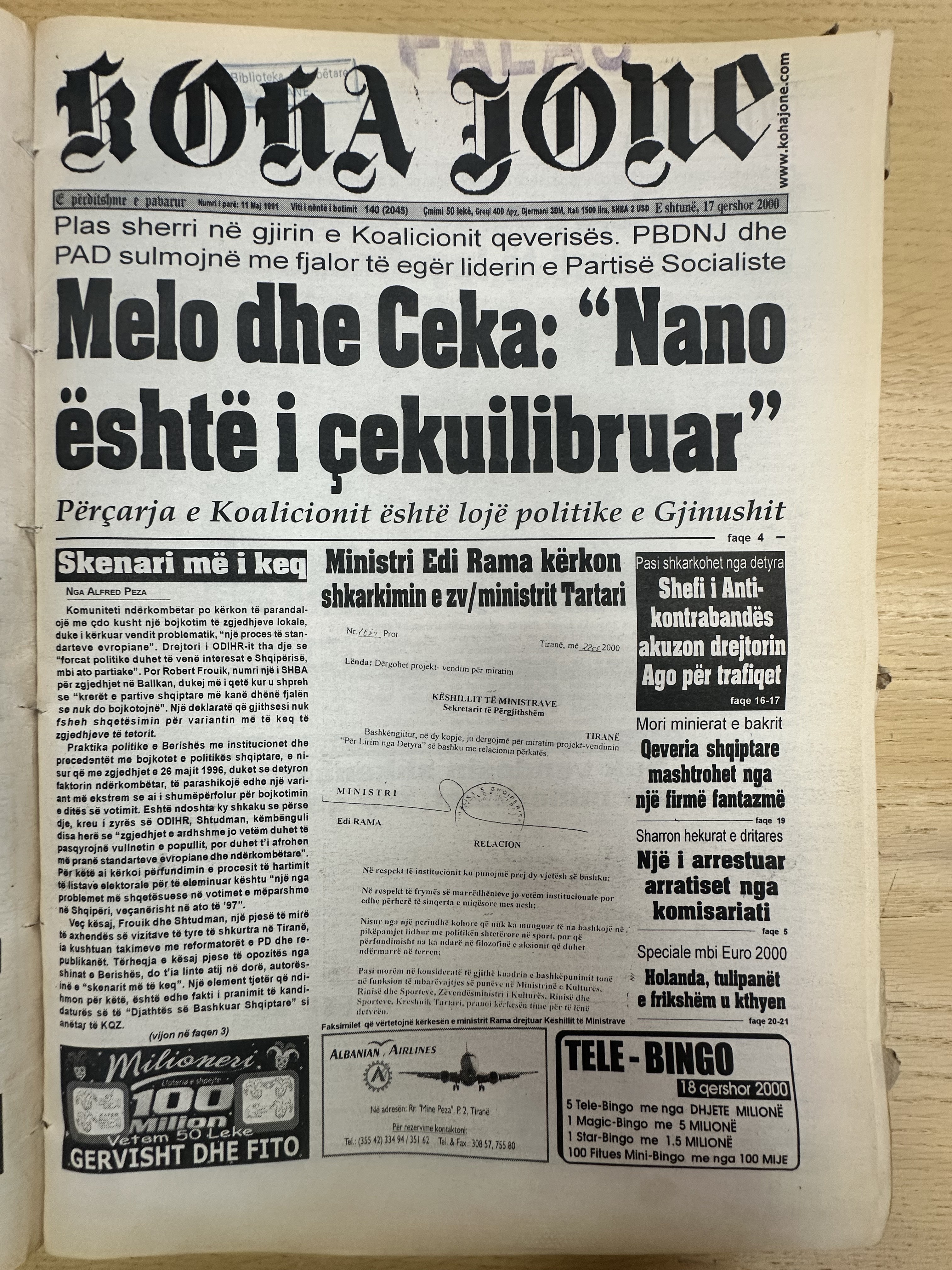 Koha Jonë 2000-06-17