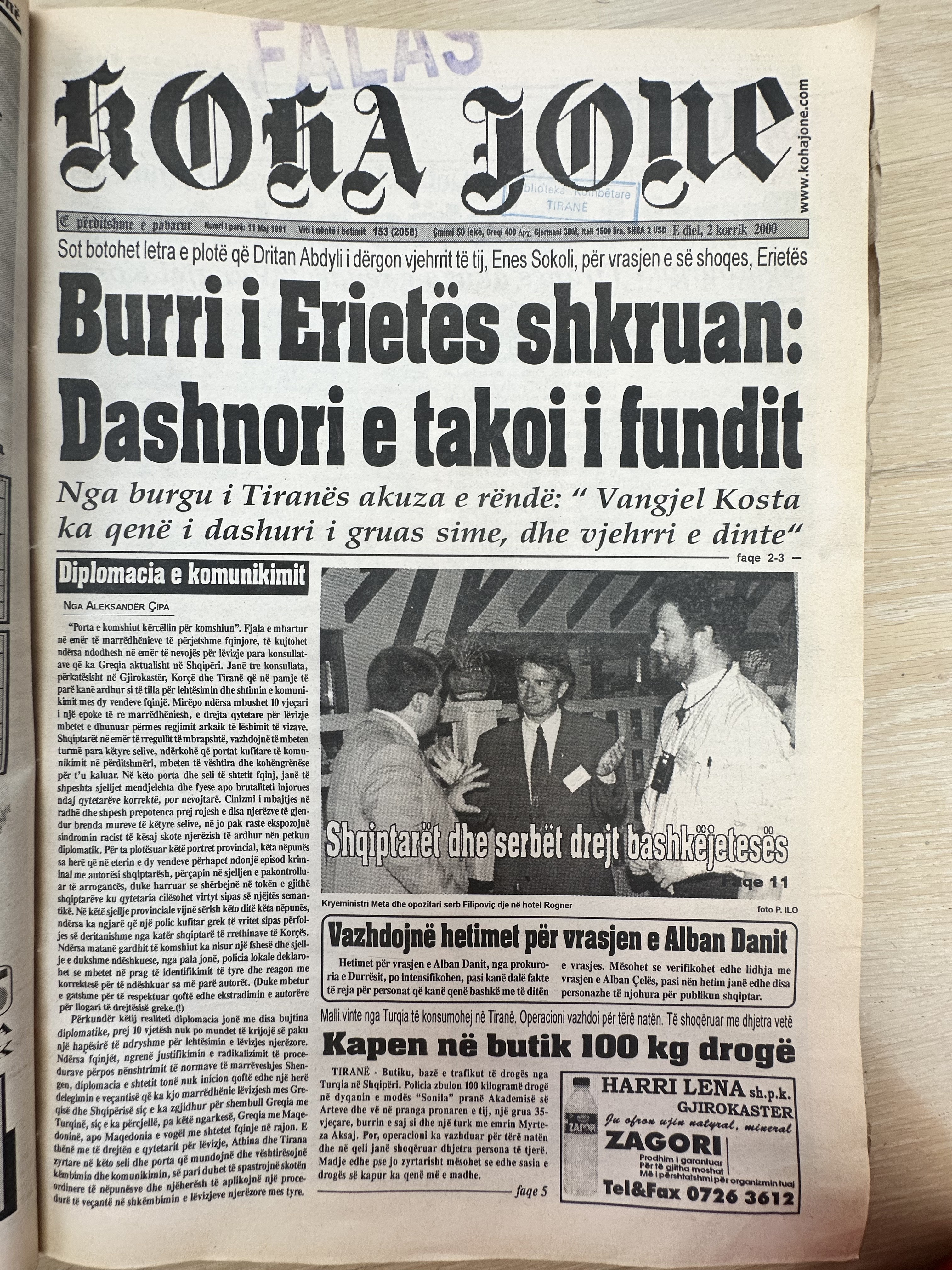 Koha Jonë 2000-10-11
