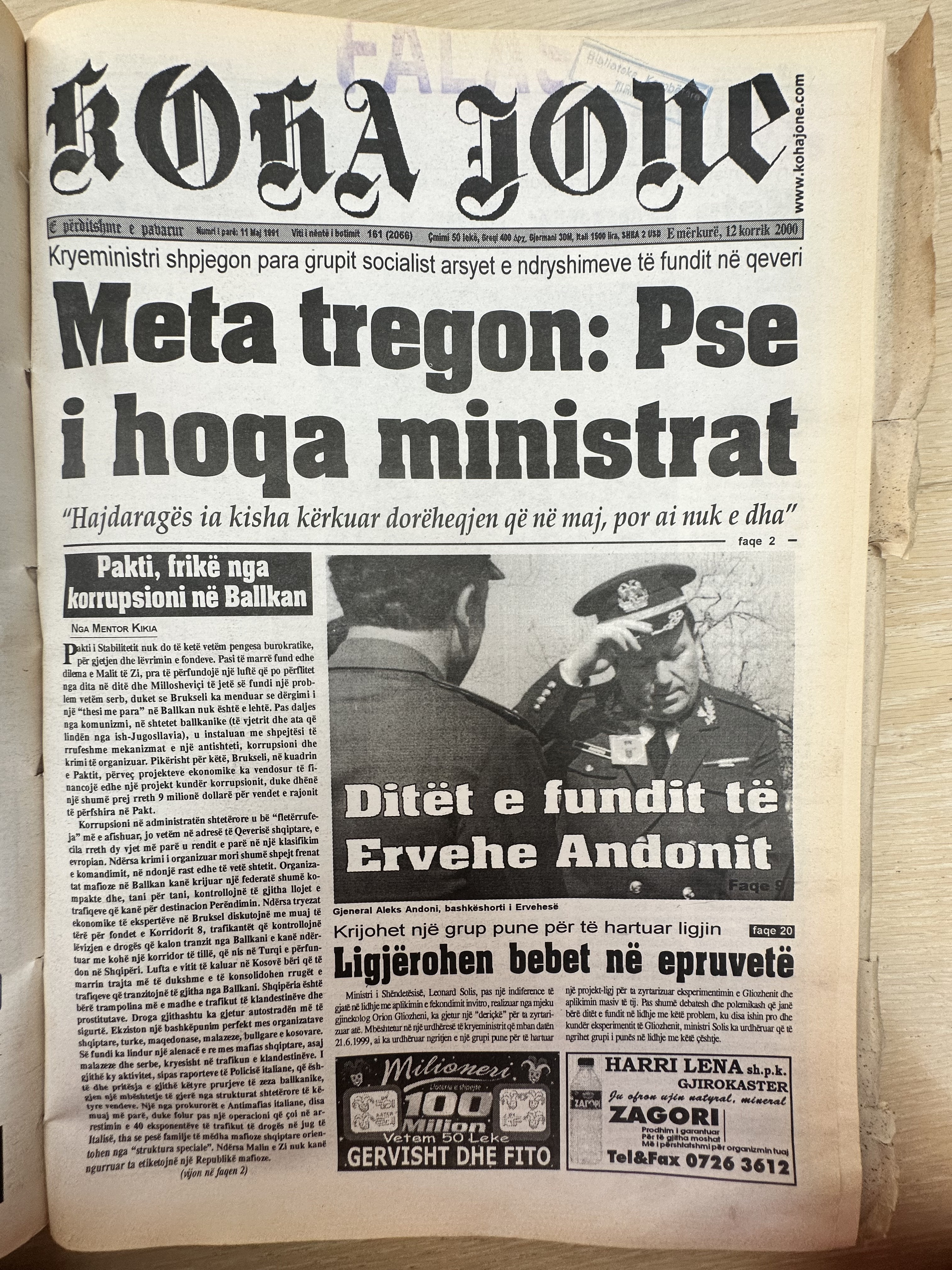 Koha Jonë 2001-01-16