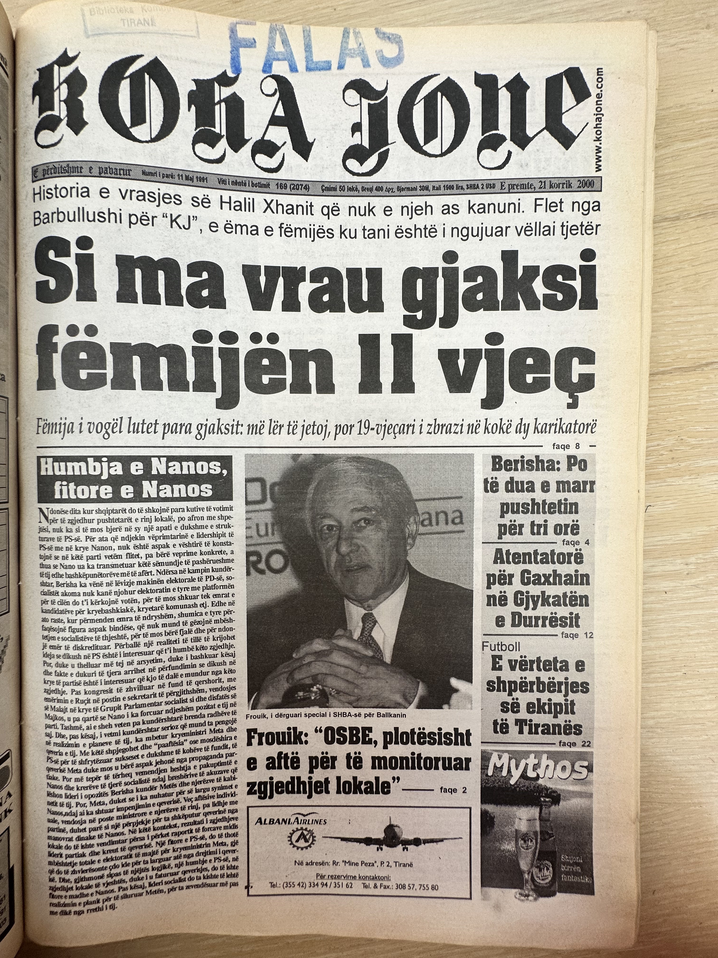 Koha Jonë 2000-07-11