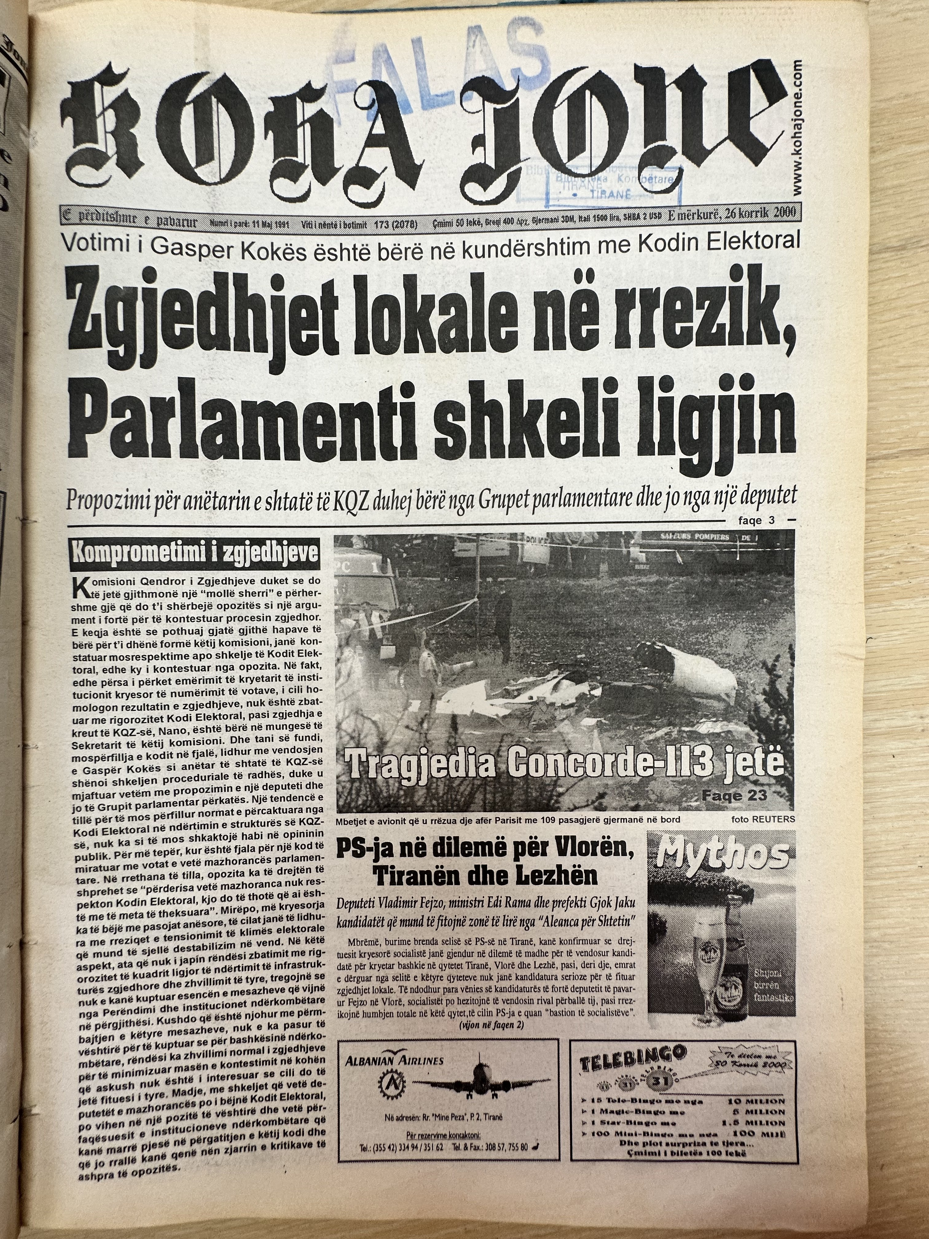 Koha Jonë 2000-07-26