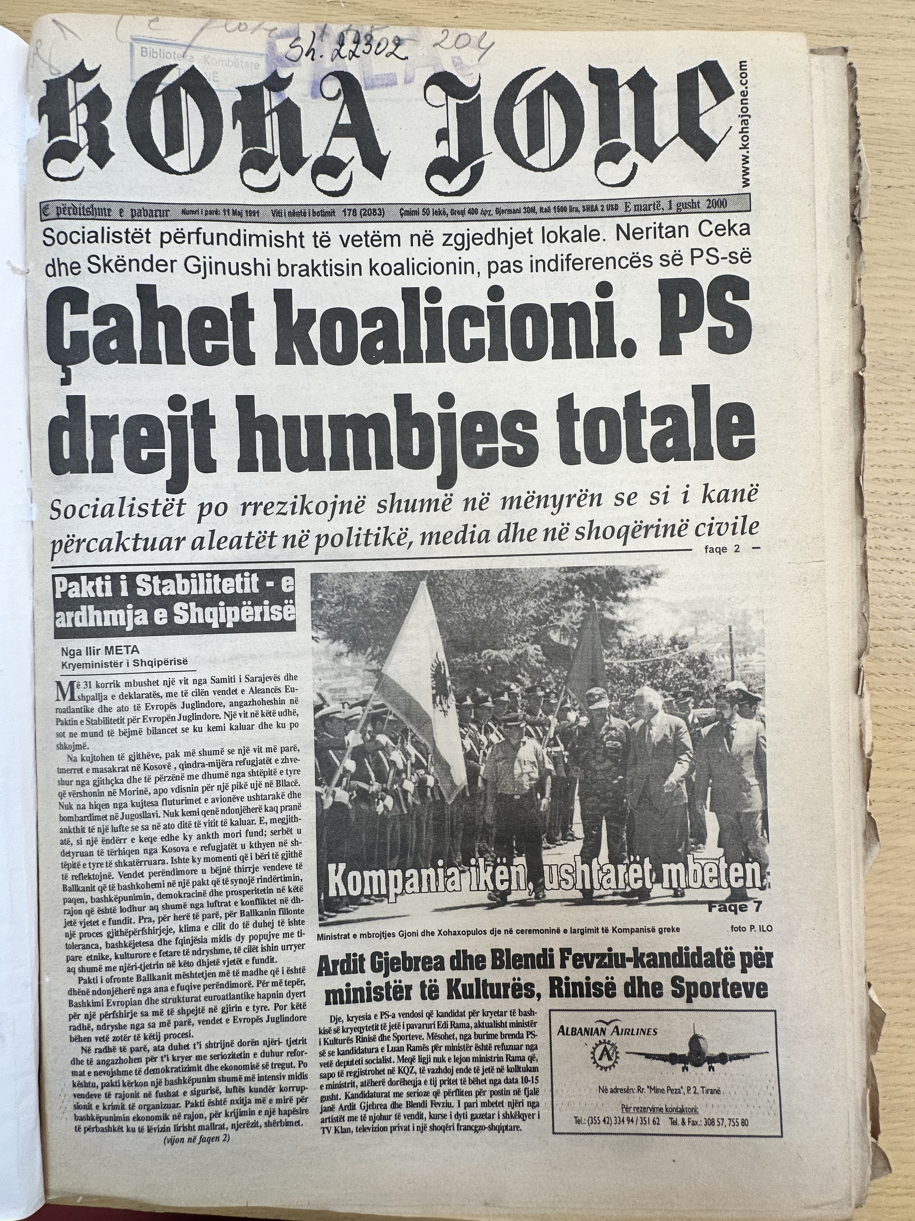 Koha Jonë 2000-08-01