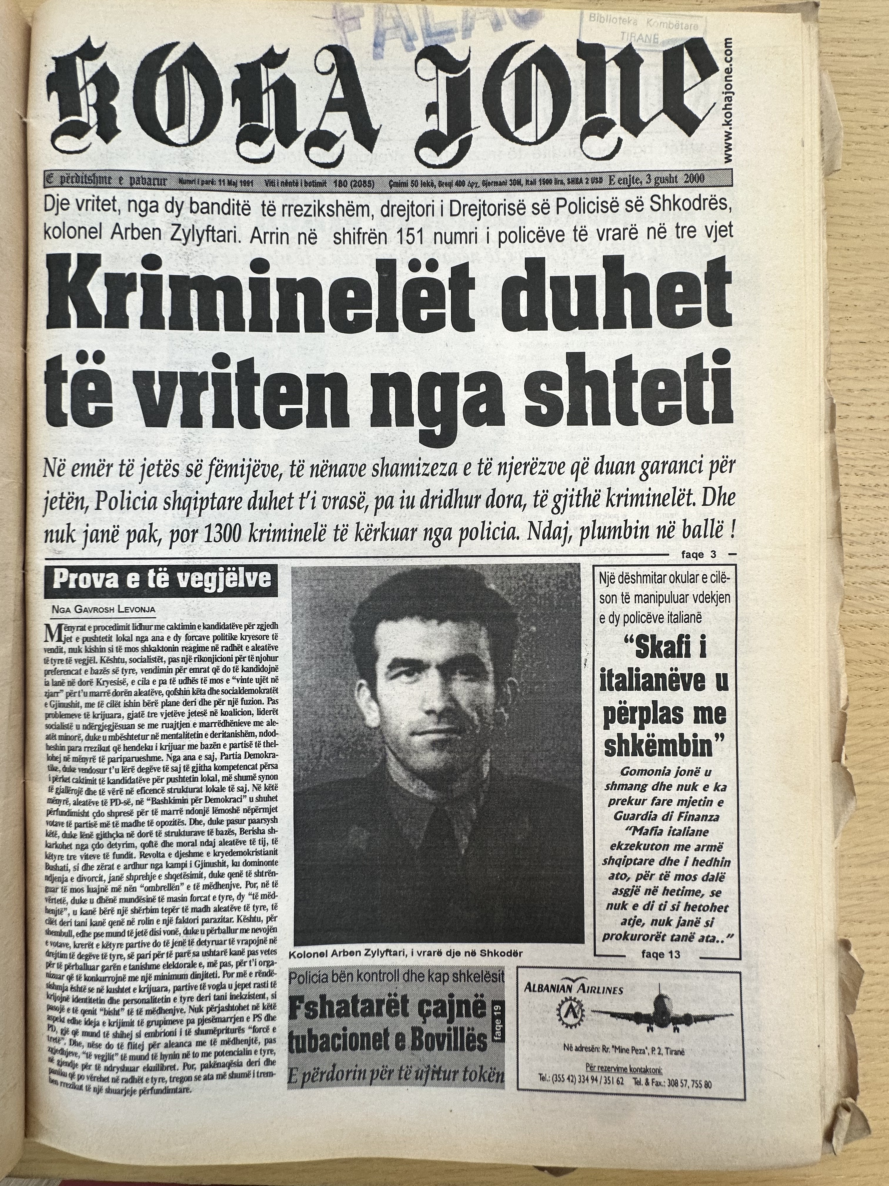 Koha Jonë 2000-08-09