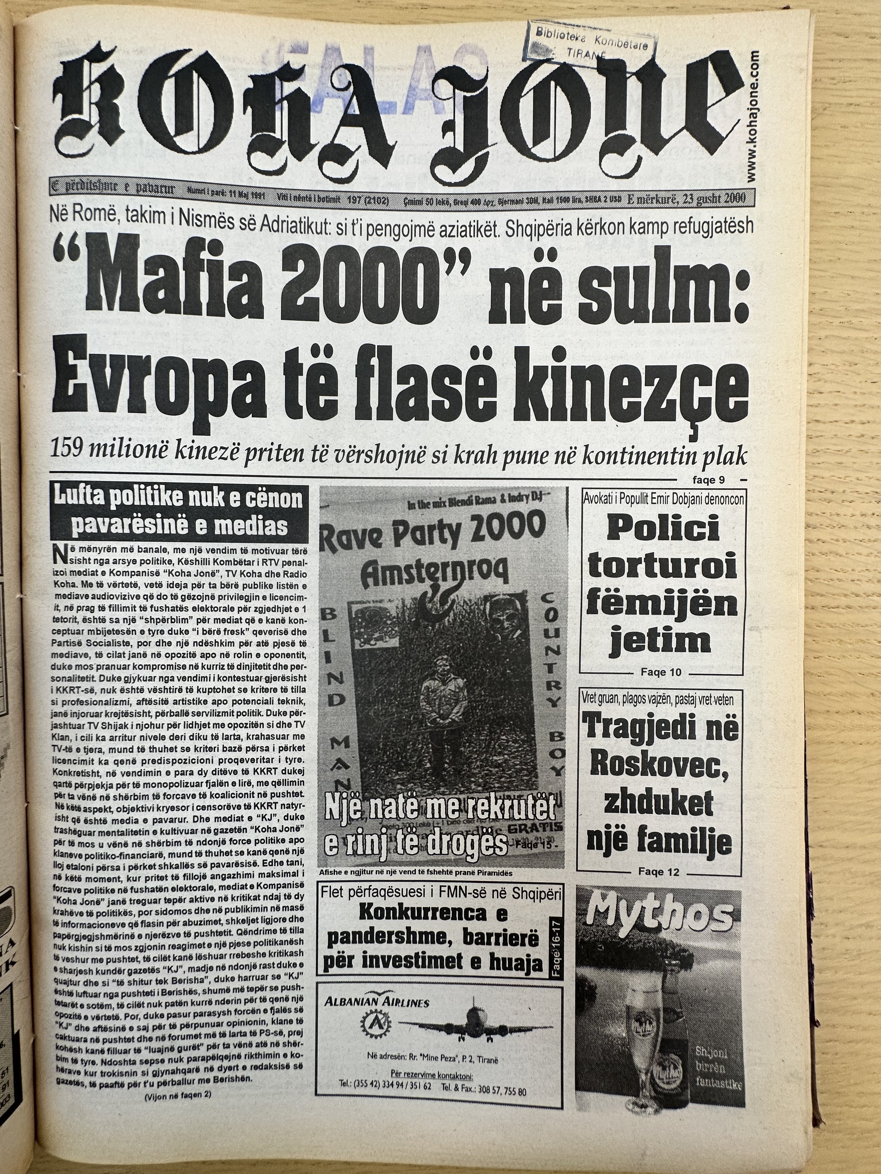 Koha Jonë 2000-08-23