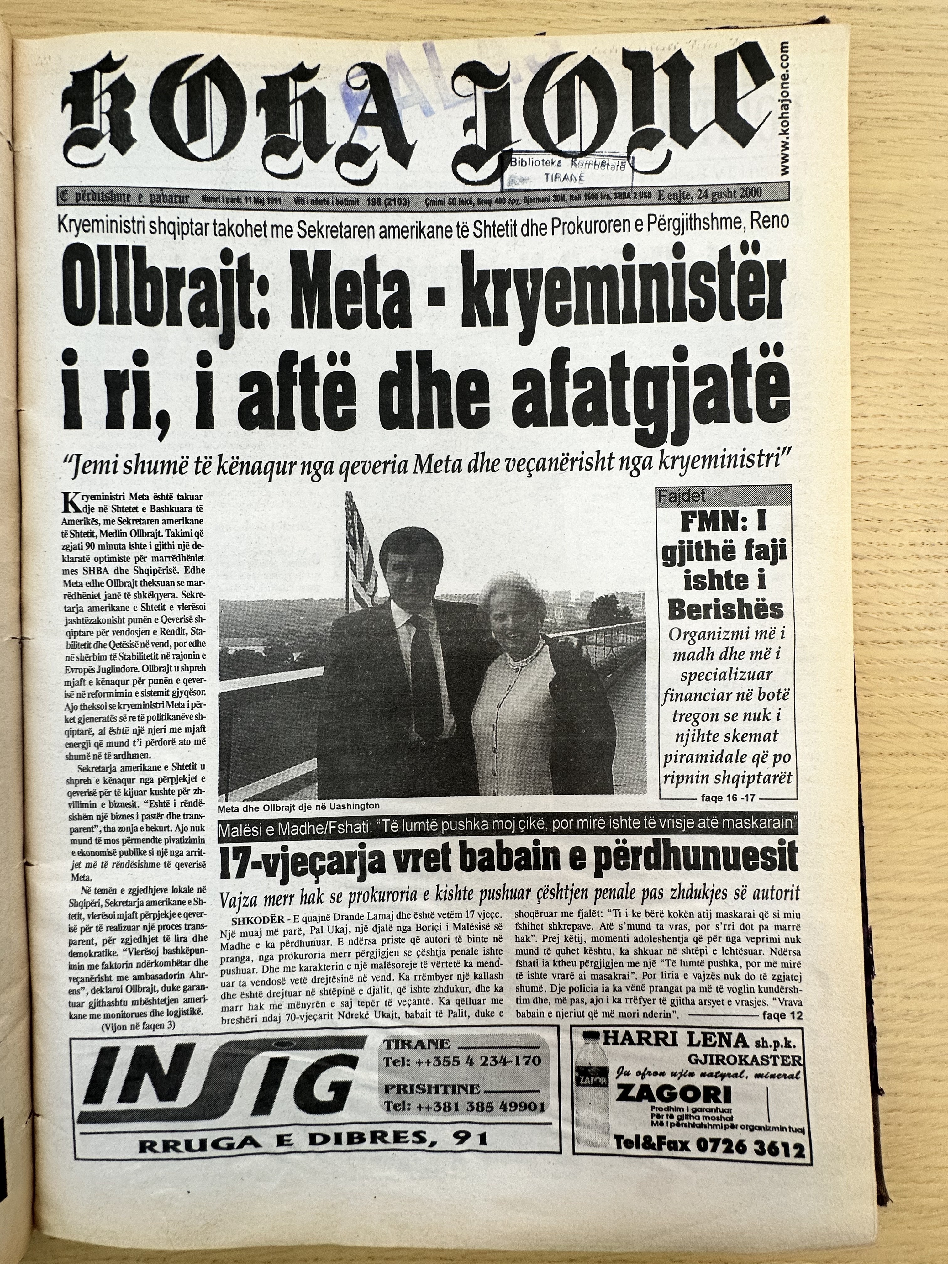 Koha Jonë 2000-08-24