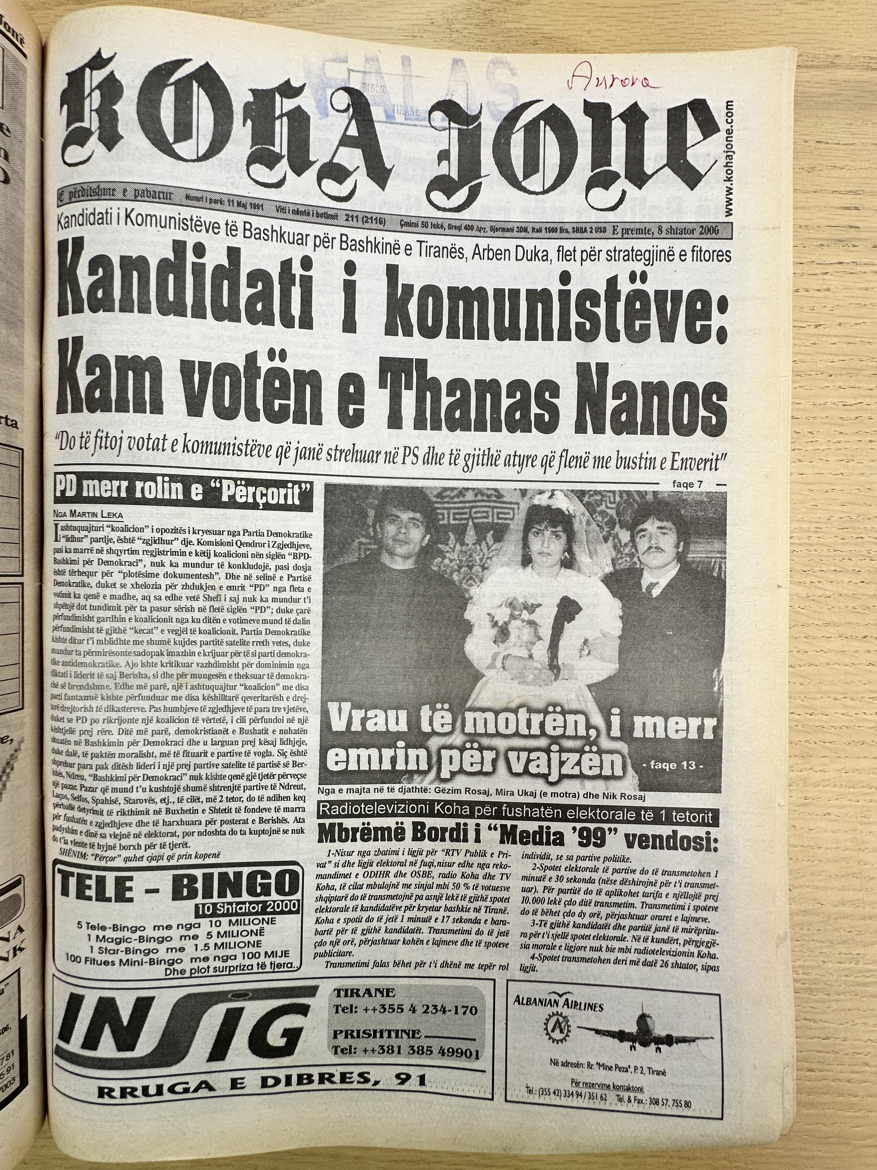 Koha Jonë 2006-09-08