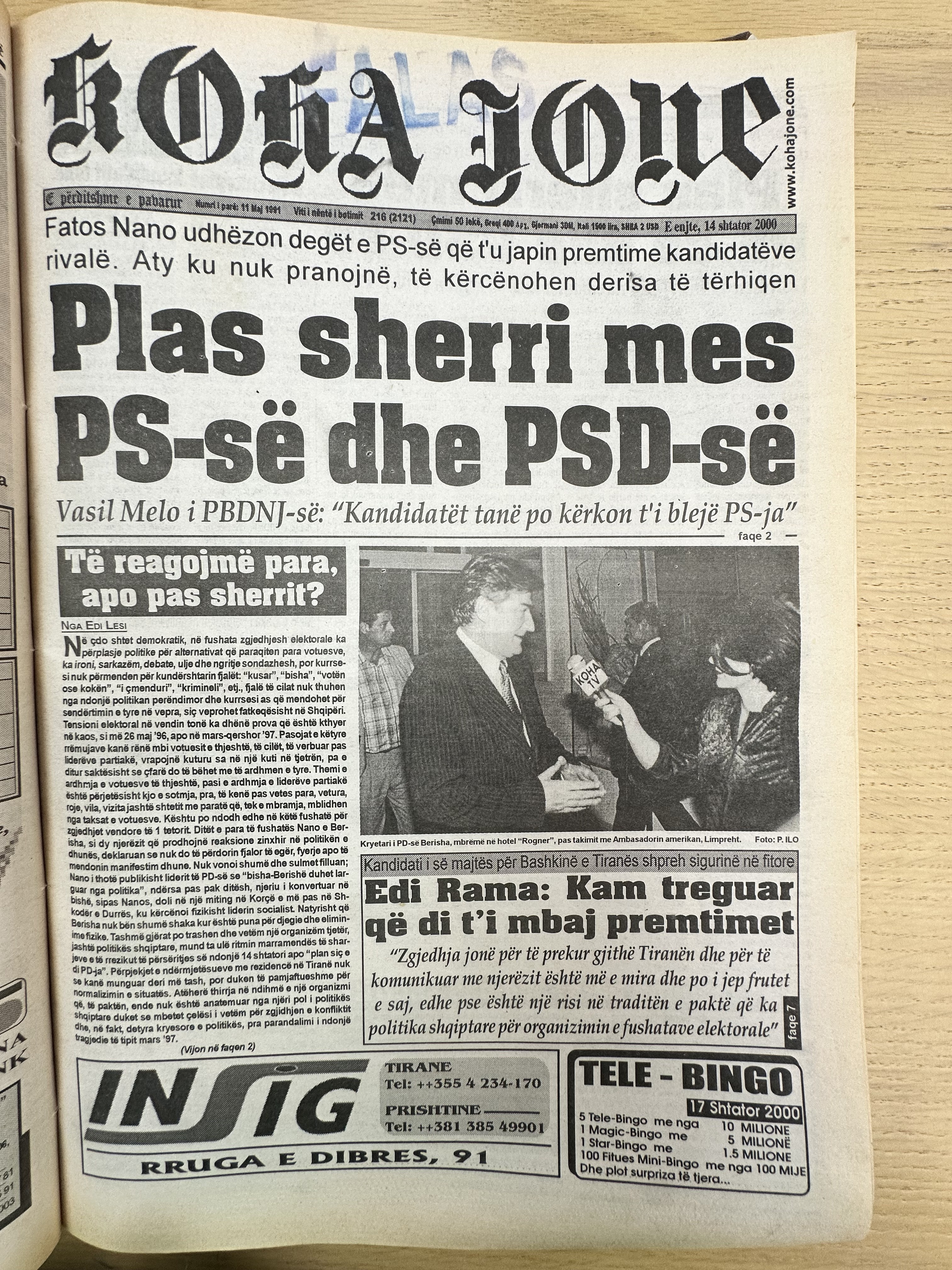 Koha Jonë 2000-09-12