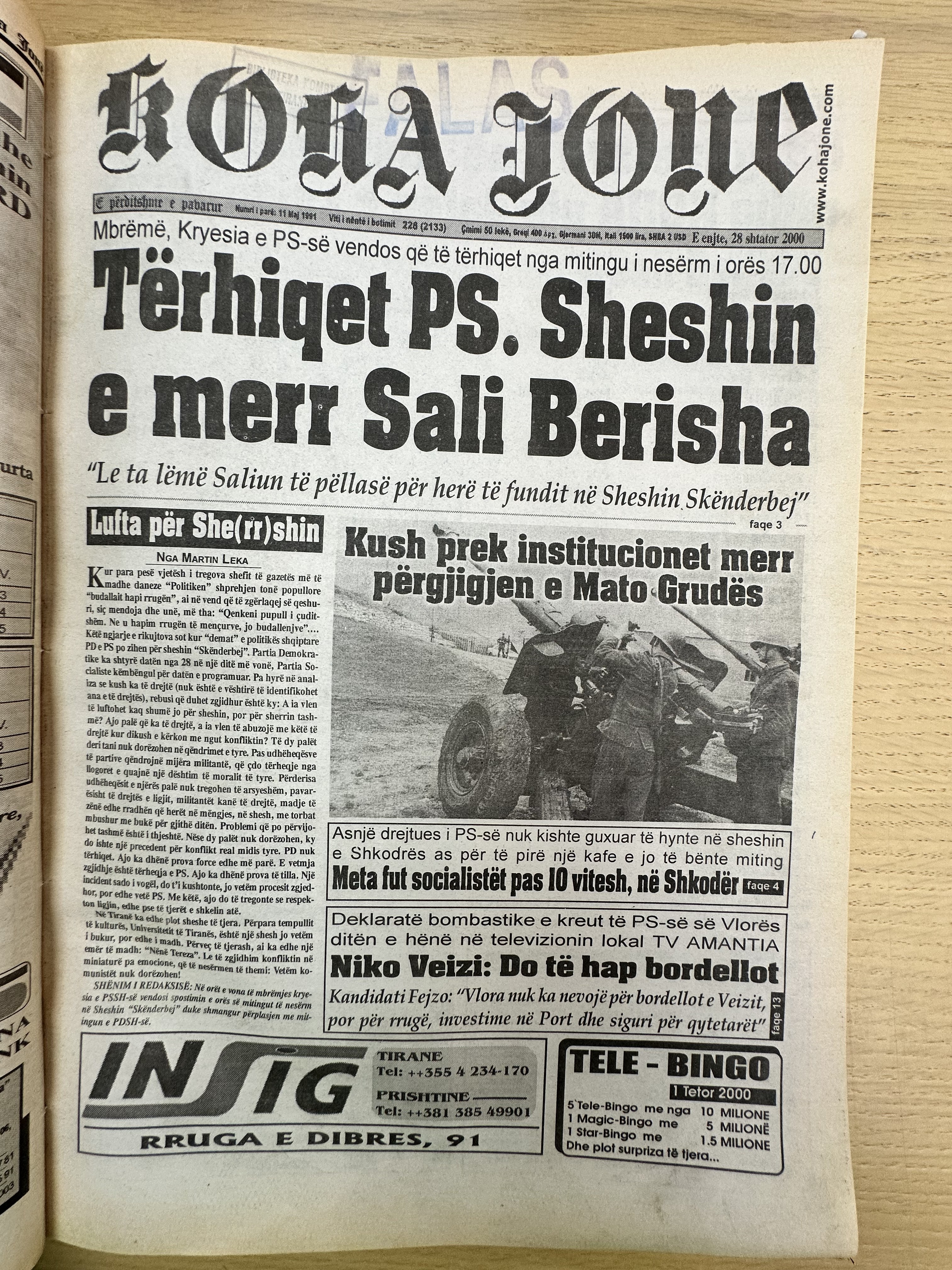Koha Jonë 2000-09-28