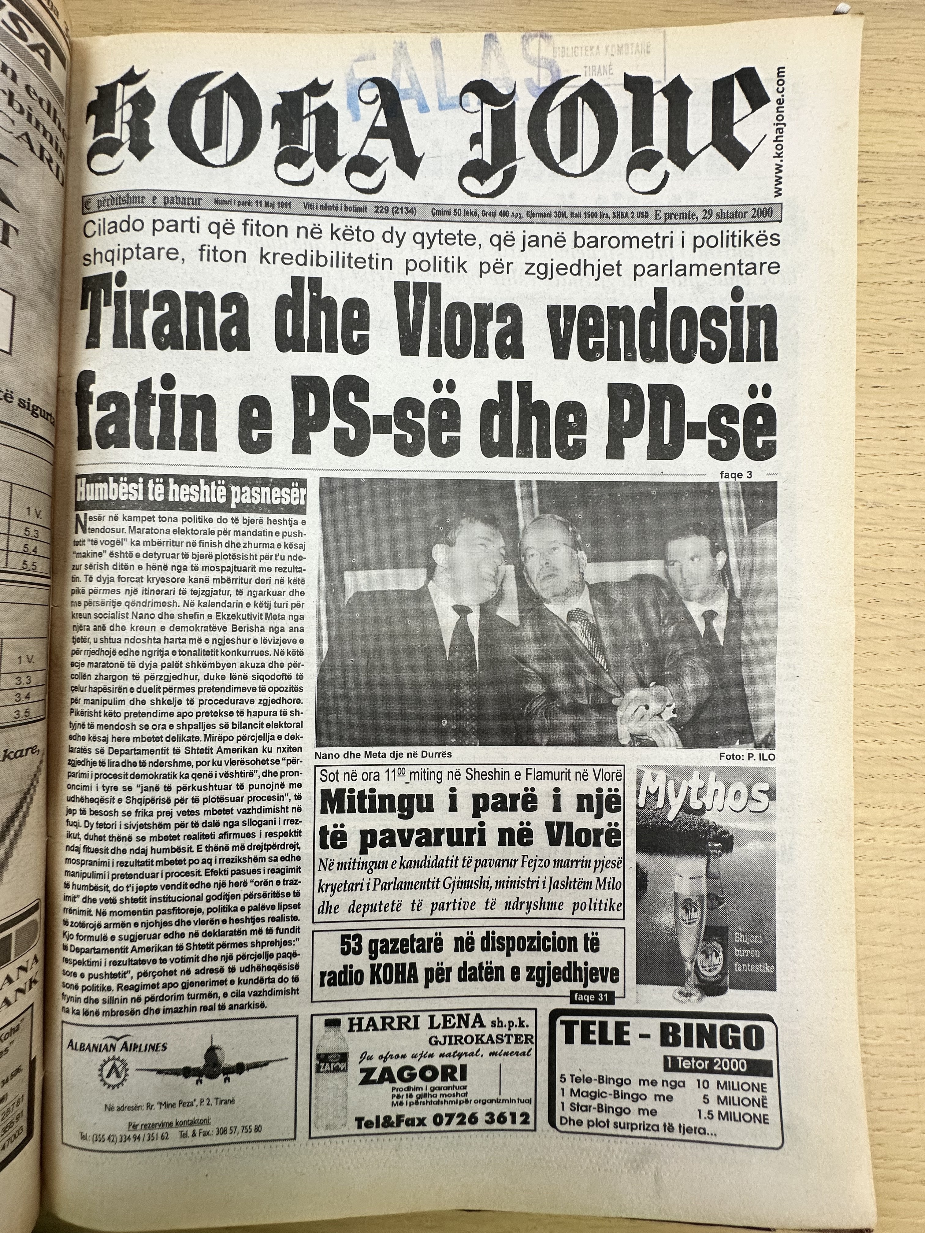 Koha Jonë 2000-09-29