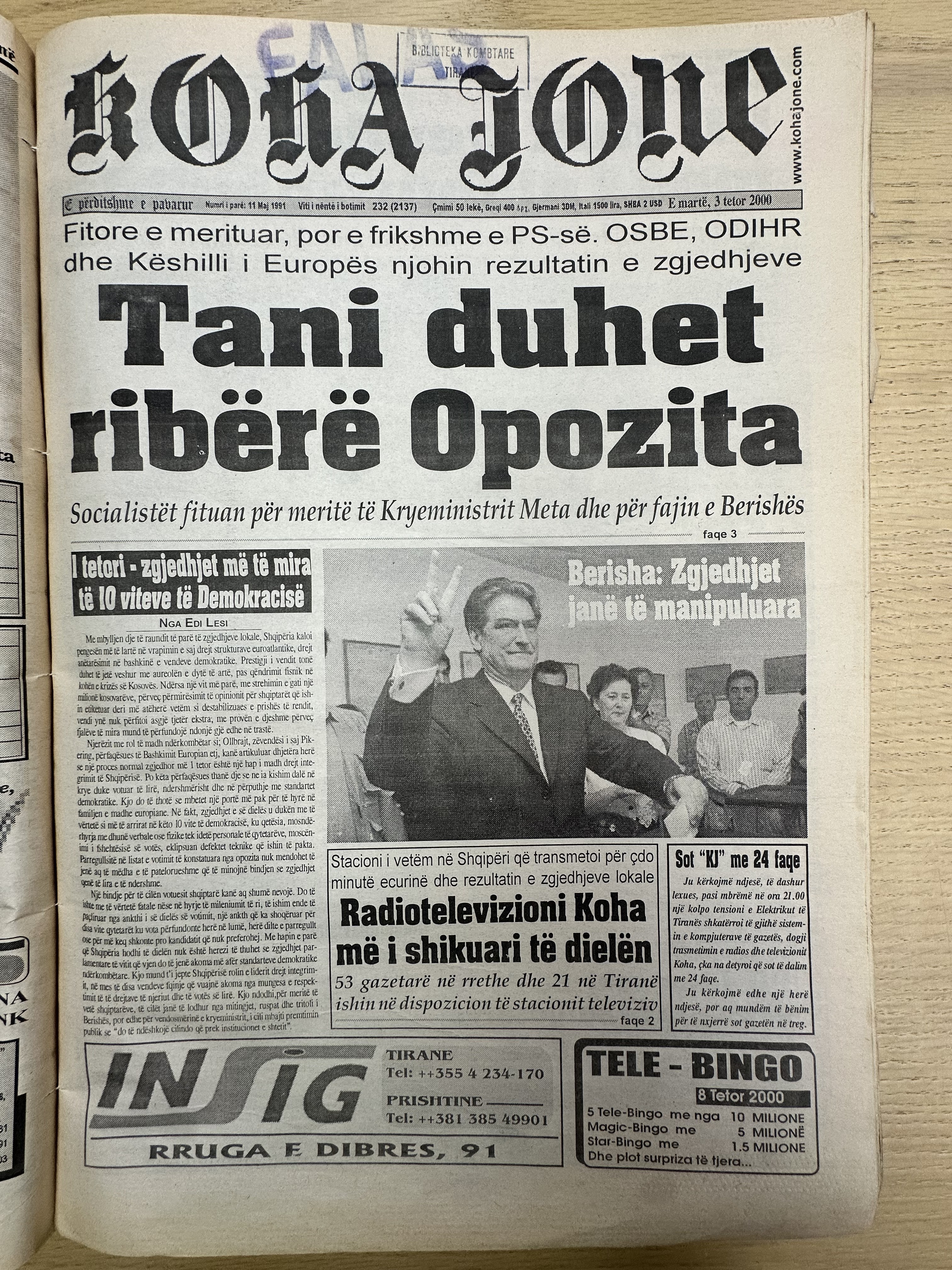 Koha Jonë 2000-10-05