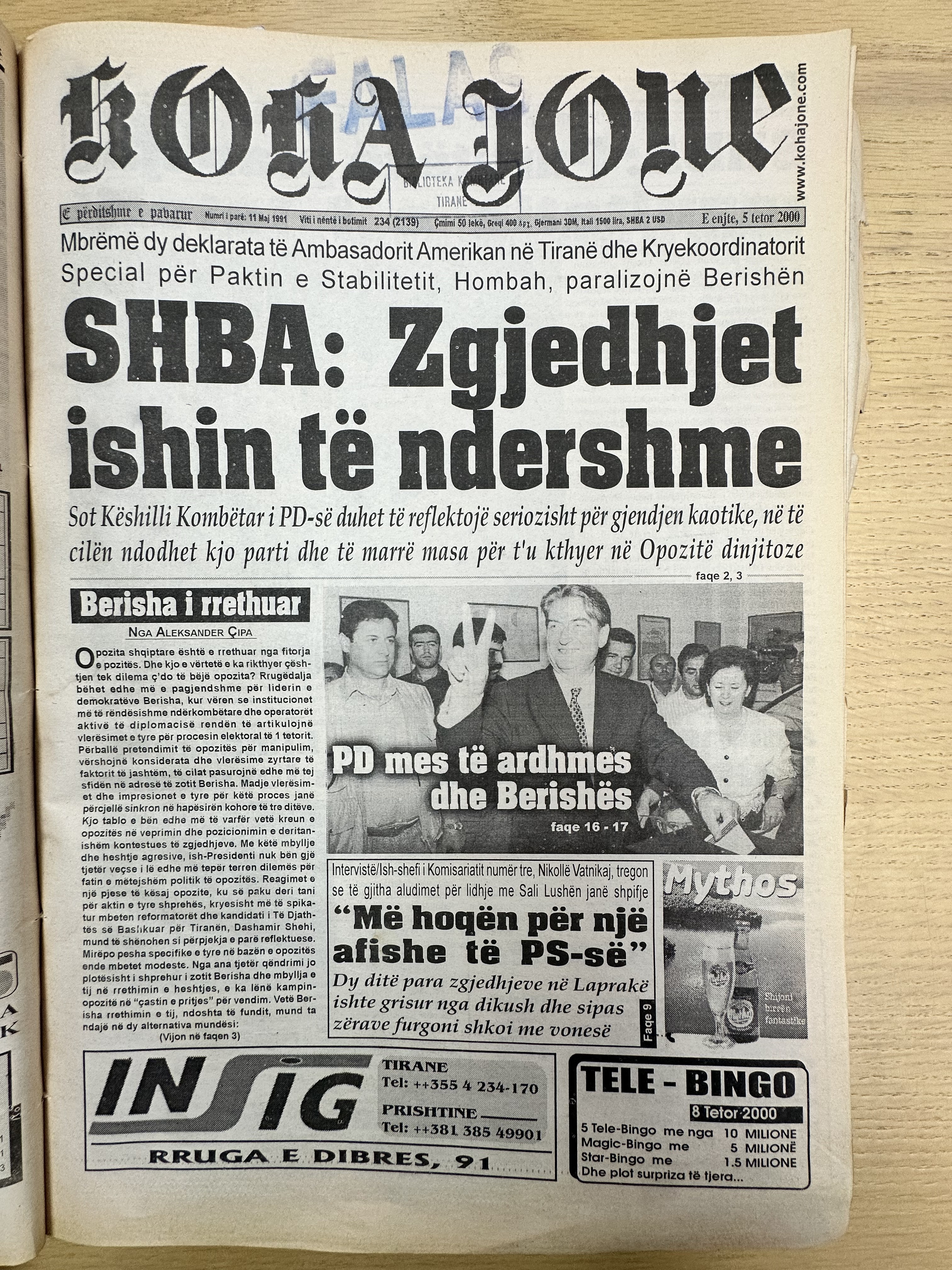 Koha Jonë 2000-10-05