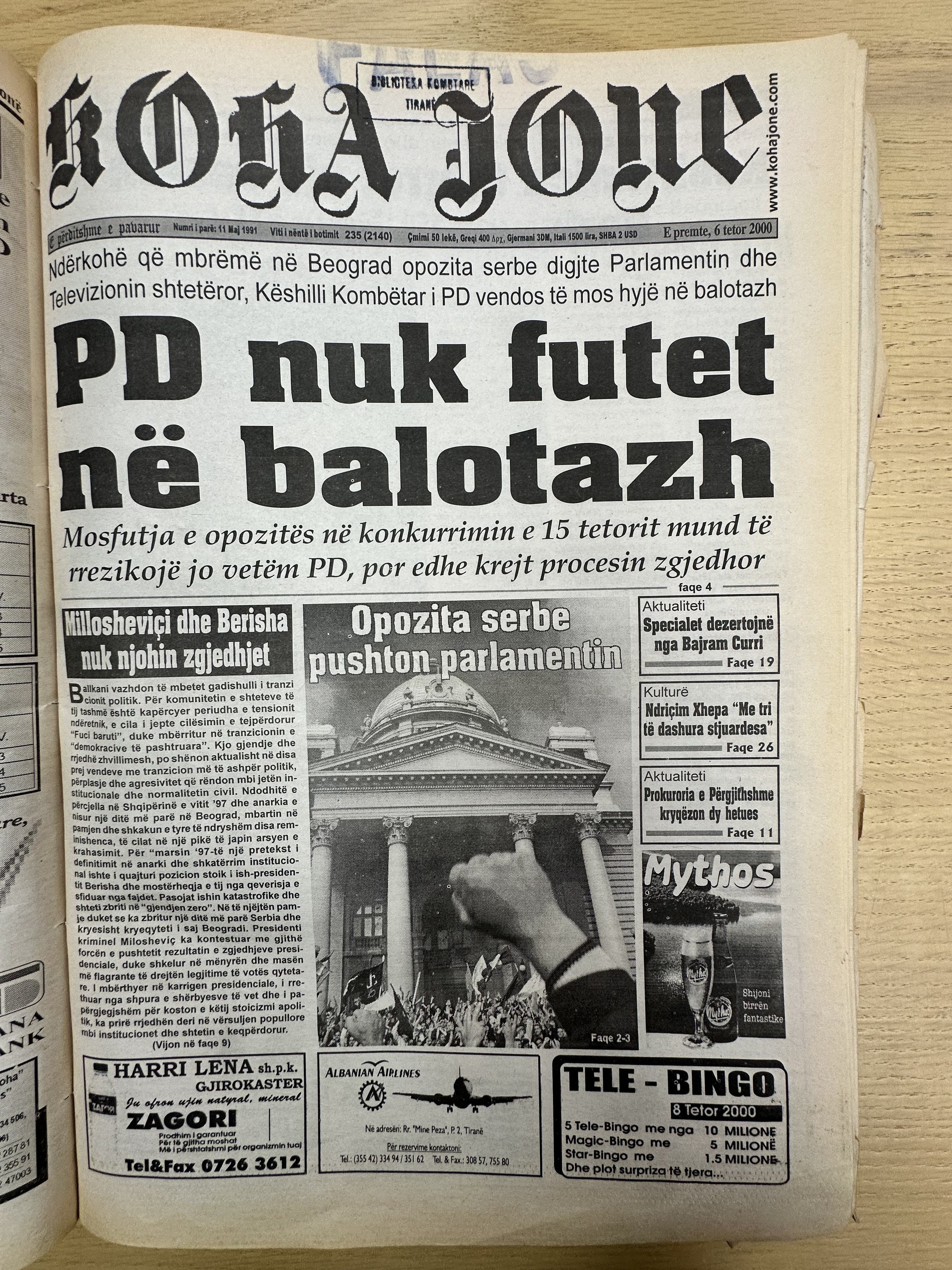 Koha Jonë 2000-10-06