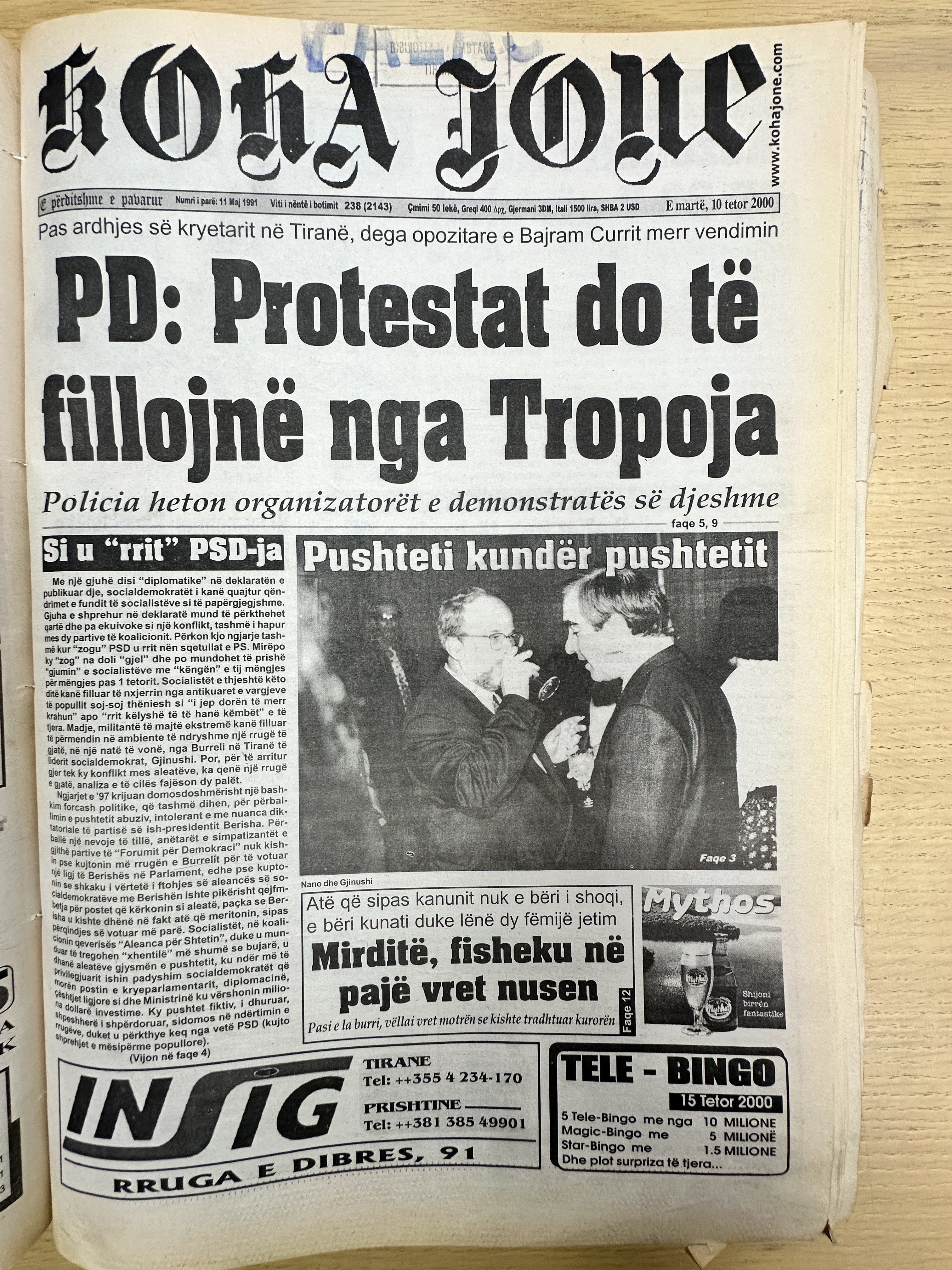 Koha Jonë 2000-10-10