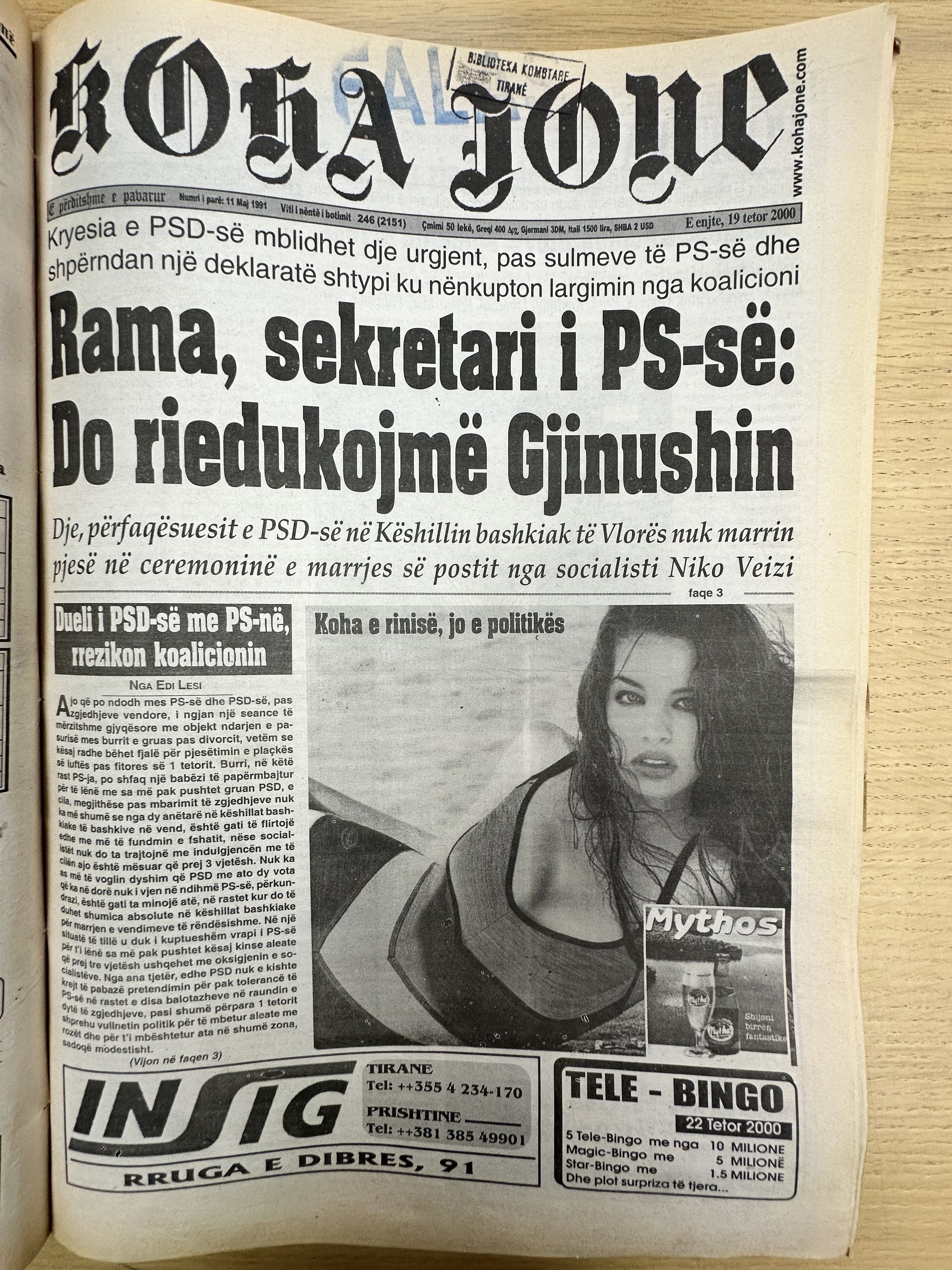 Koha Jonë 2000-10-19