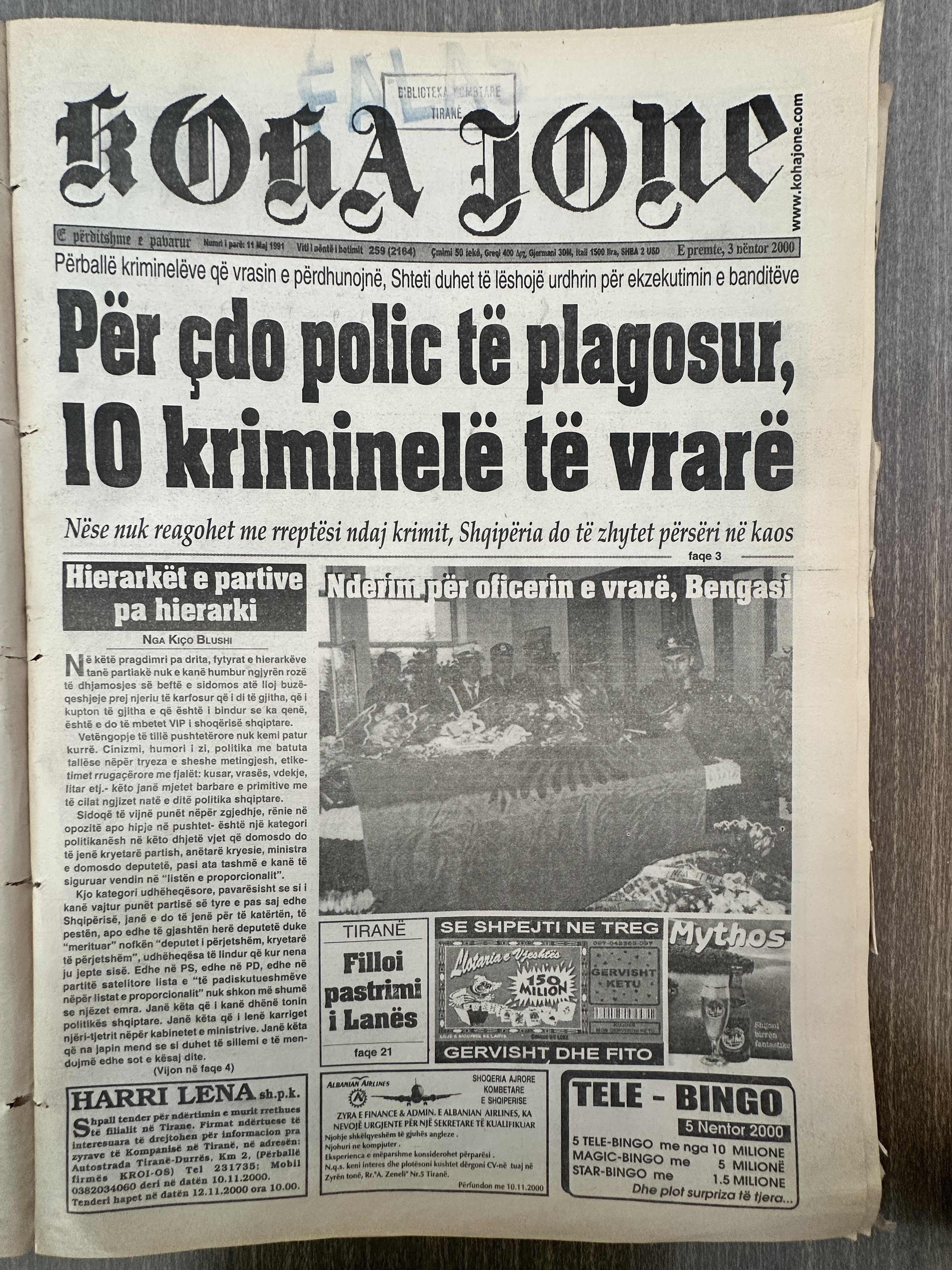 Koha Jonë 2000-11-03