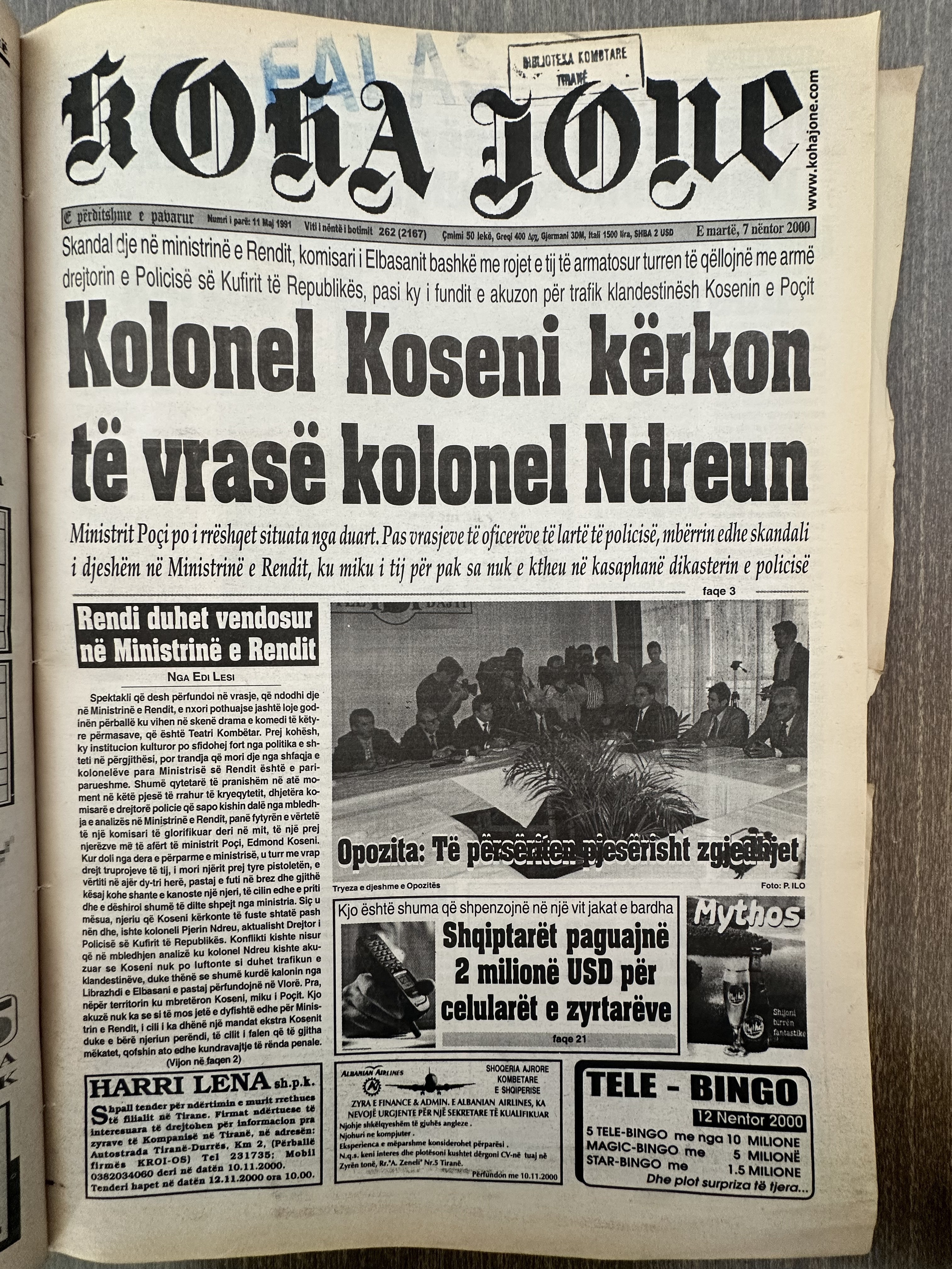 Koha Jonë 2000-11-07