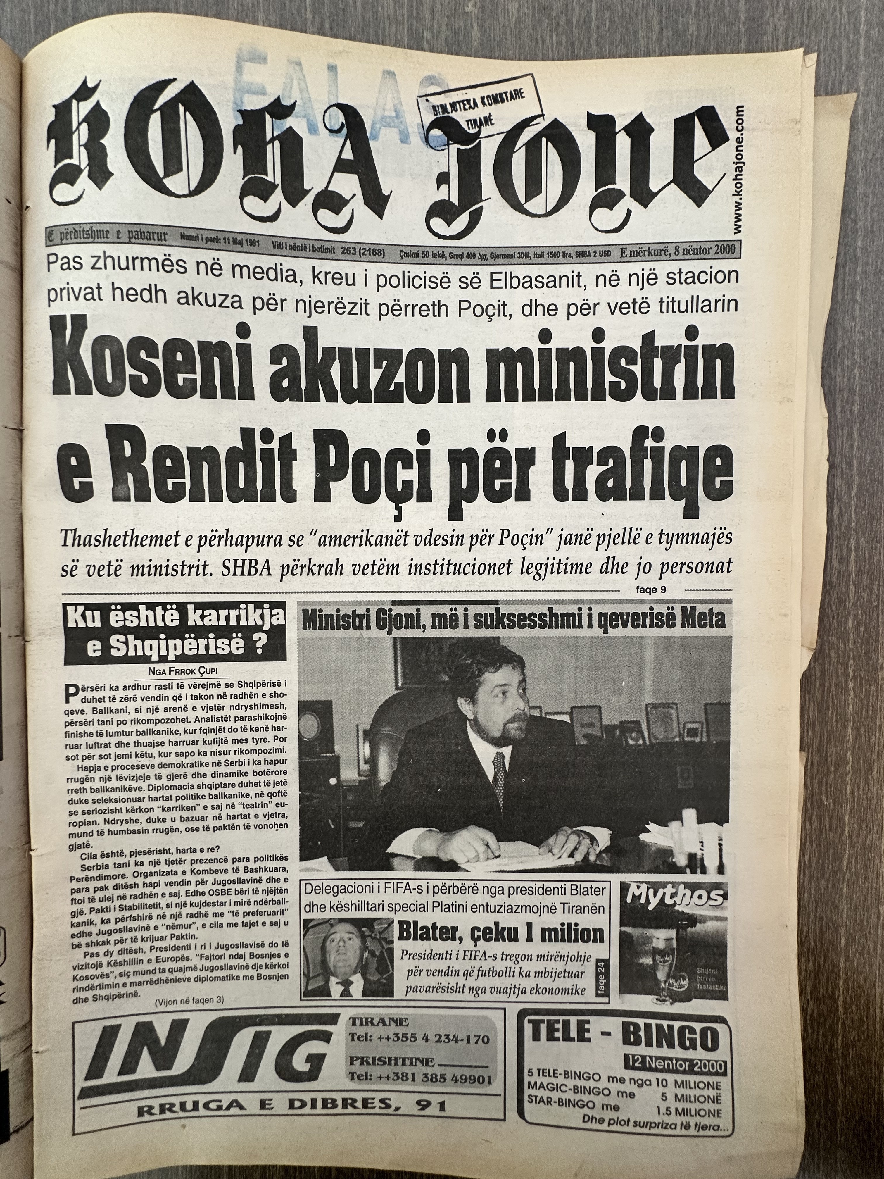 Koha Jonë 2000-11-08
