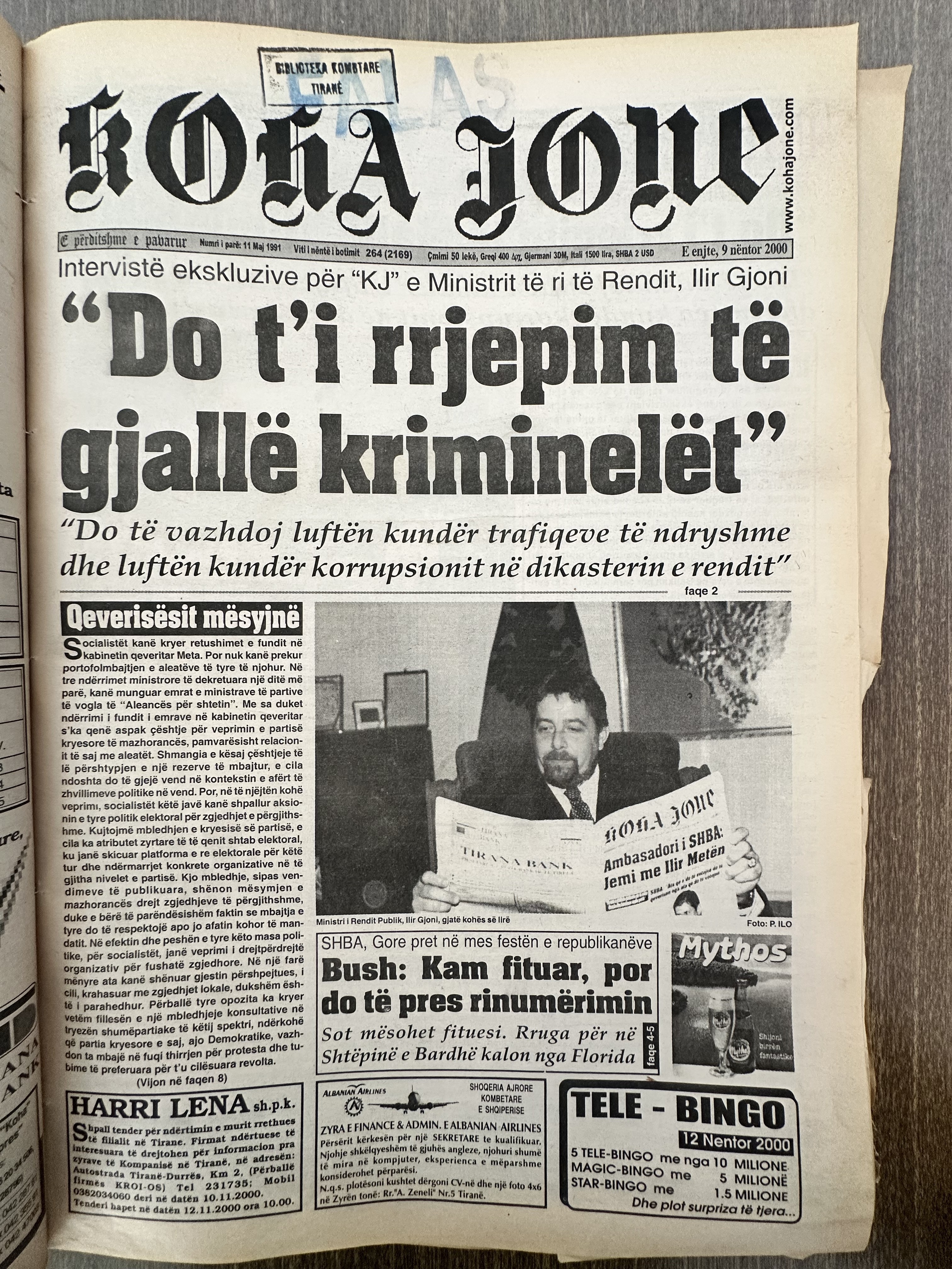 Koha Jonë 2000-11-09