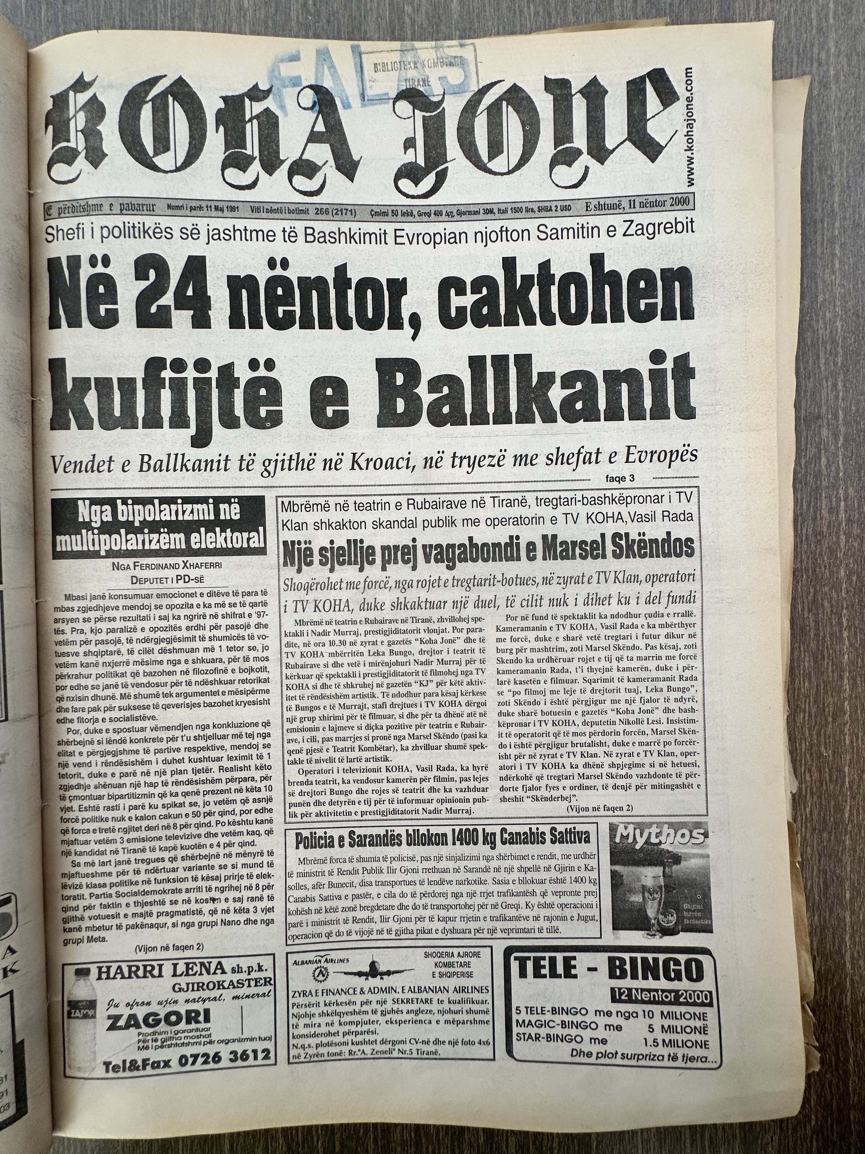 Koha Jonë 2000-11-11