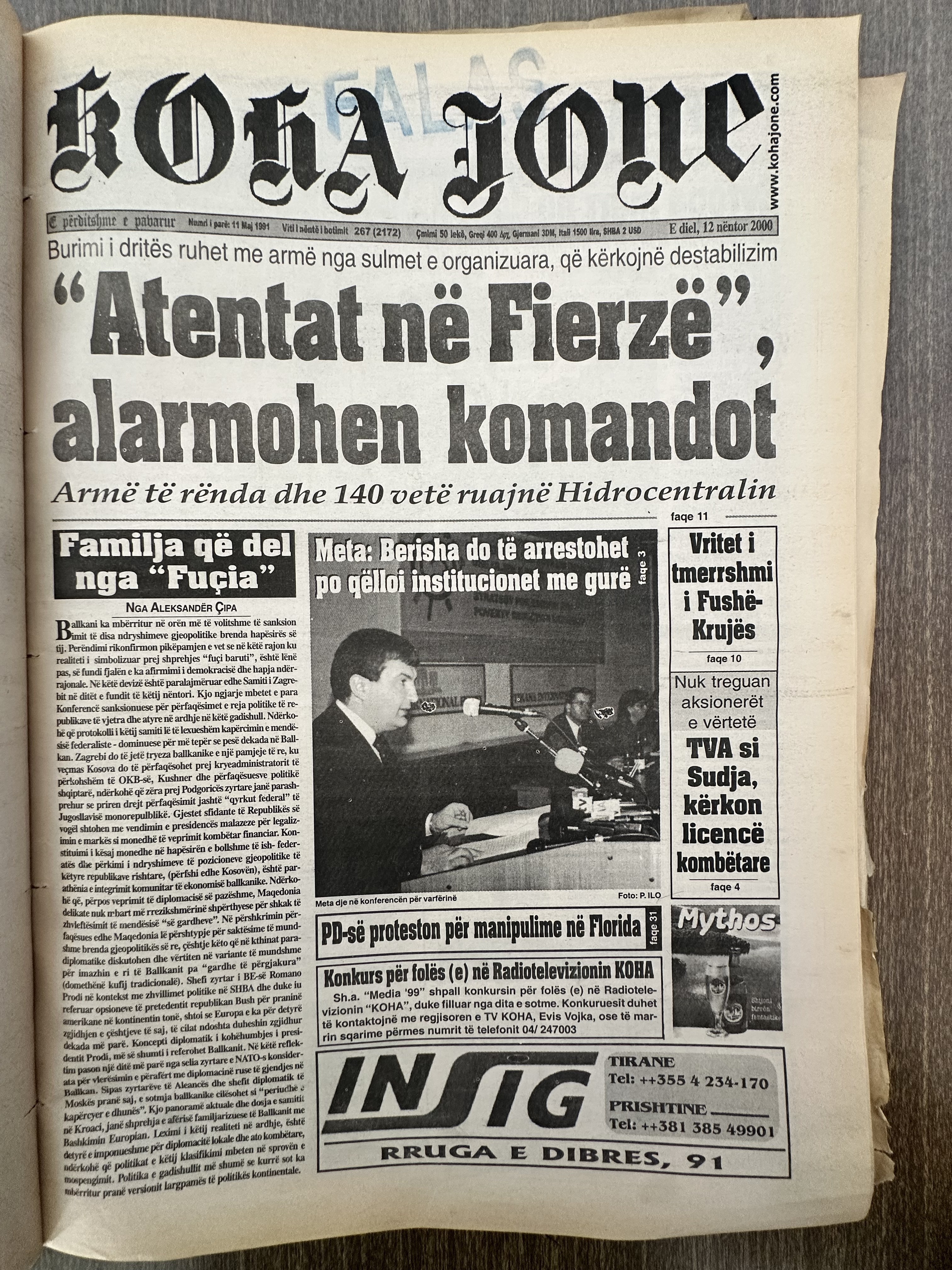 Koha Jonë 2000-11-12