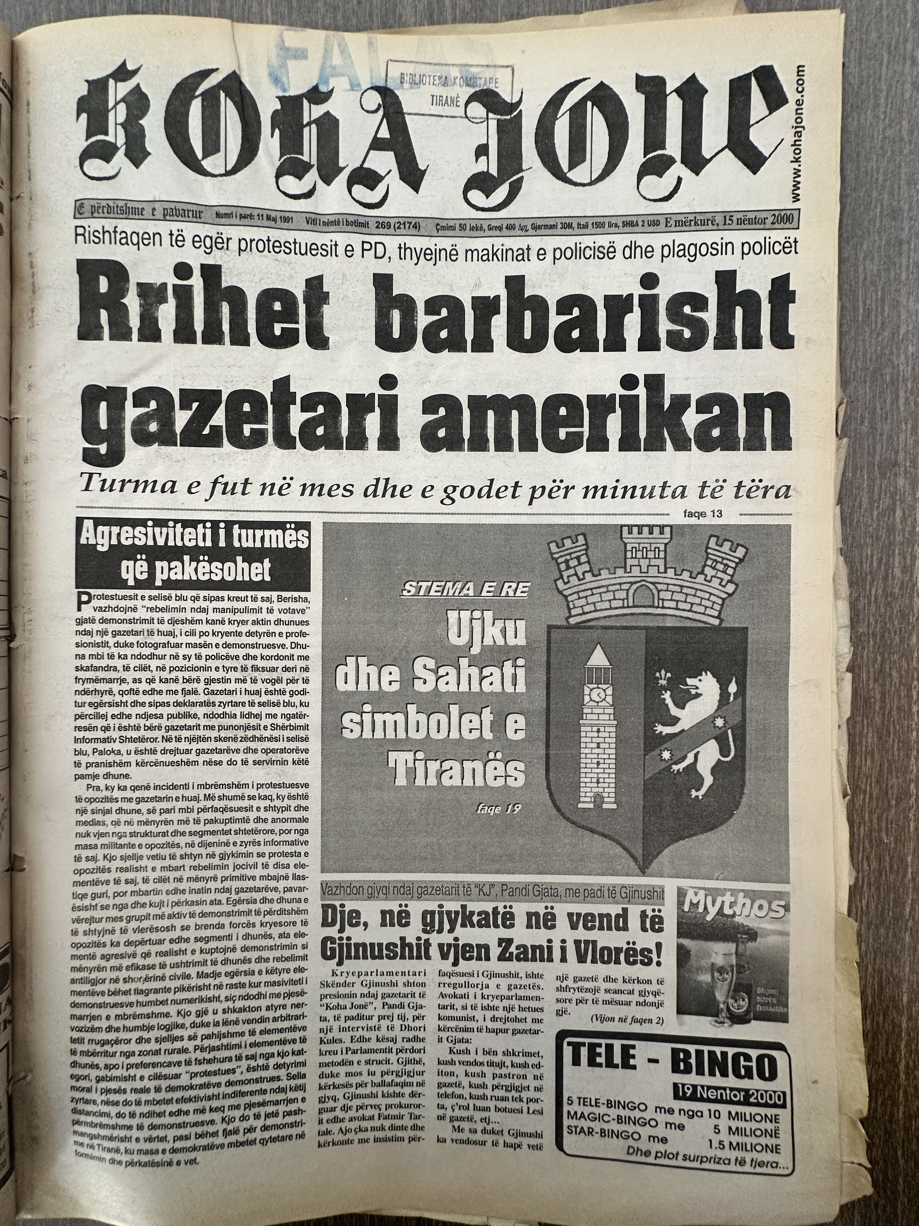 Koha Jonë 2001-05-14