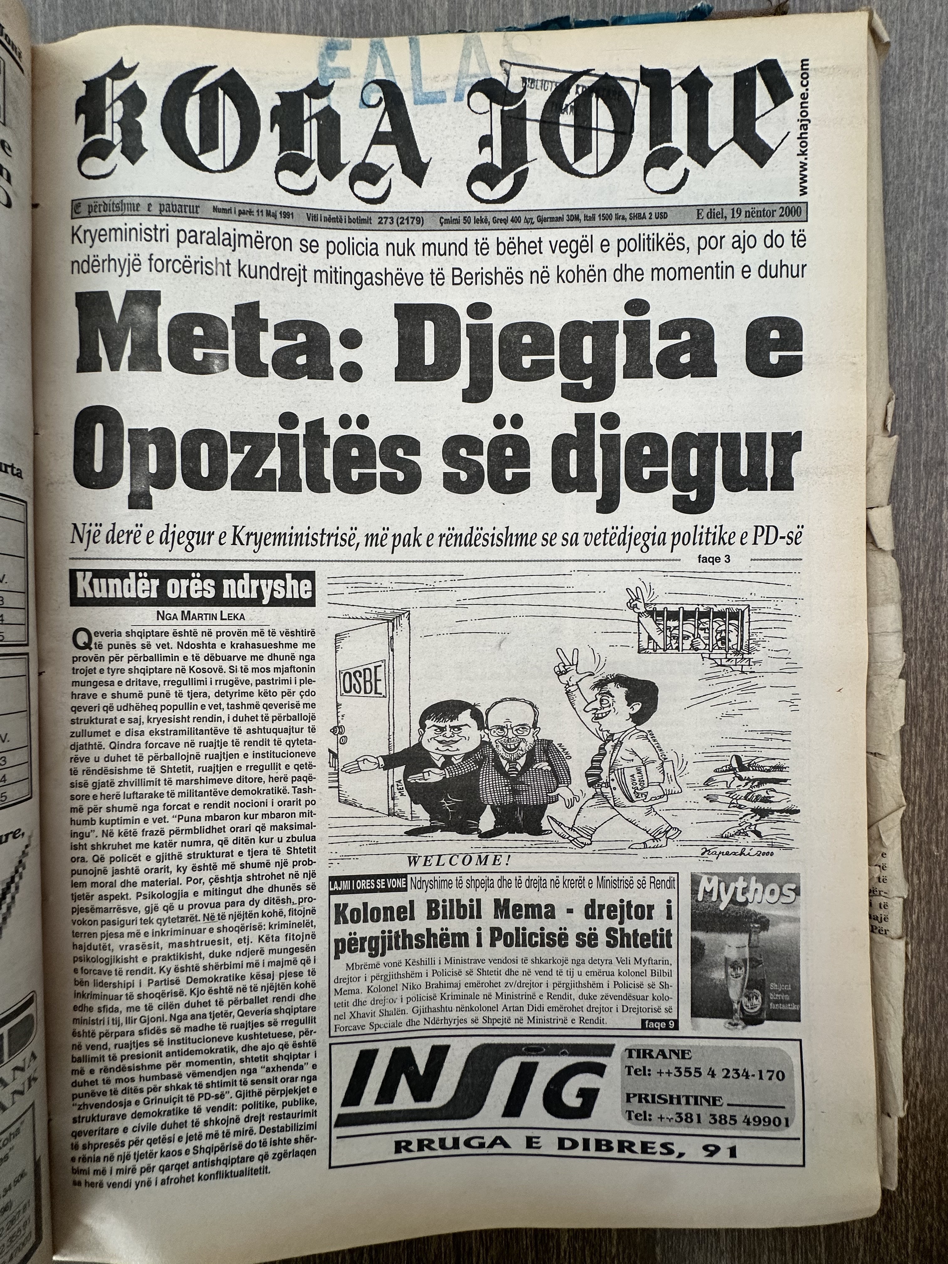 Koha Jonë 2000-11-19