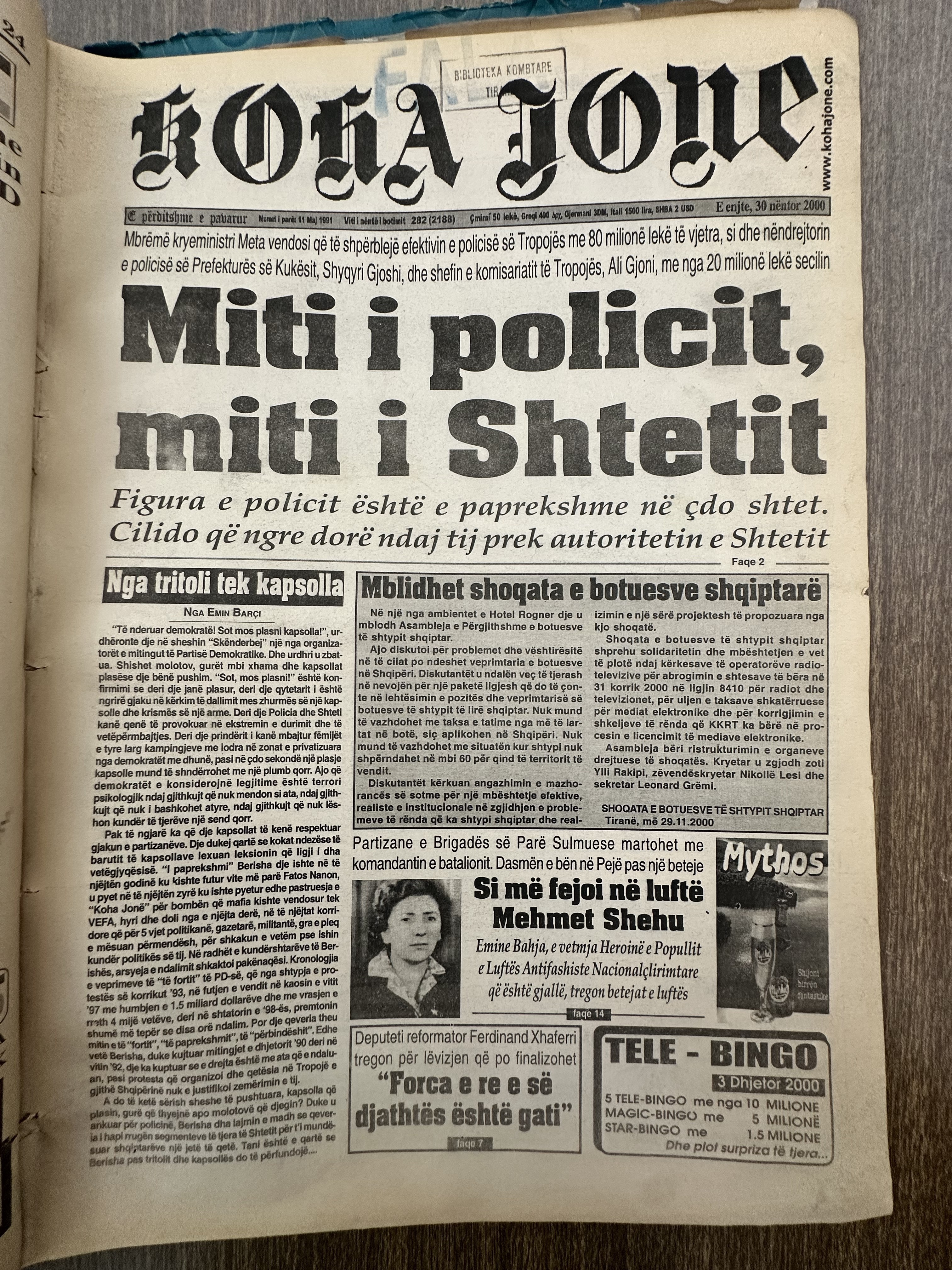 Koha Jonë 2000-11-30